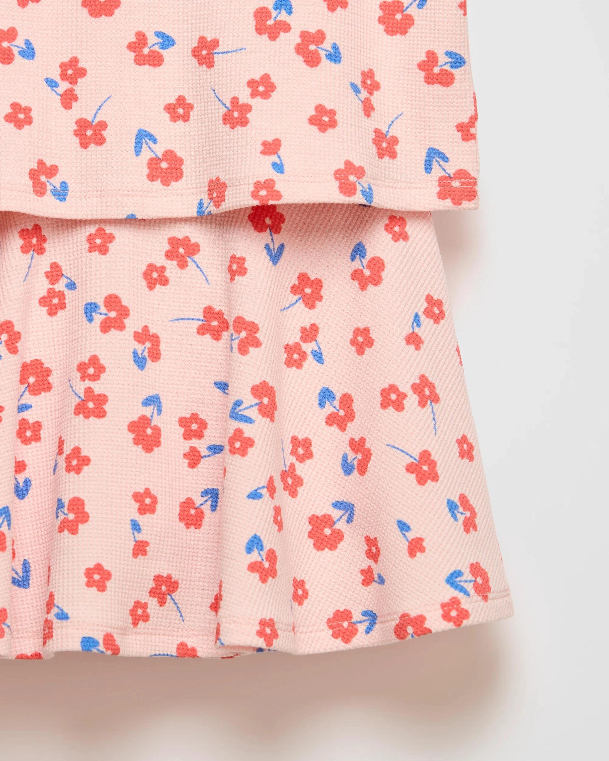 6 Target Waffle T-Shirt and Skort 2 Piece Set AOP PINK, 6 of 6