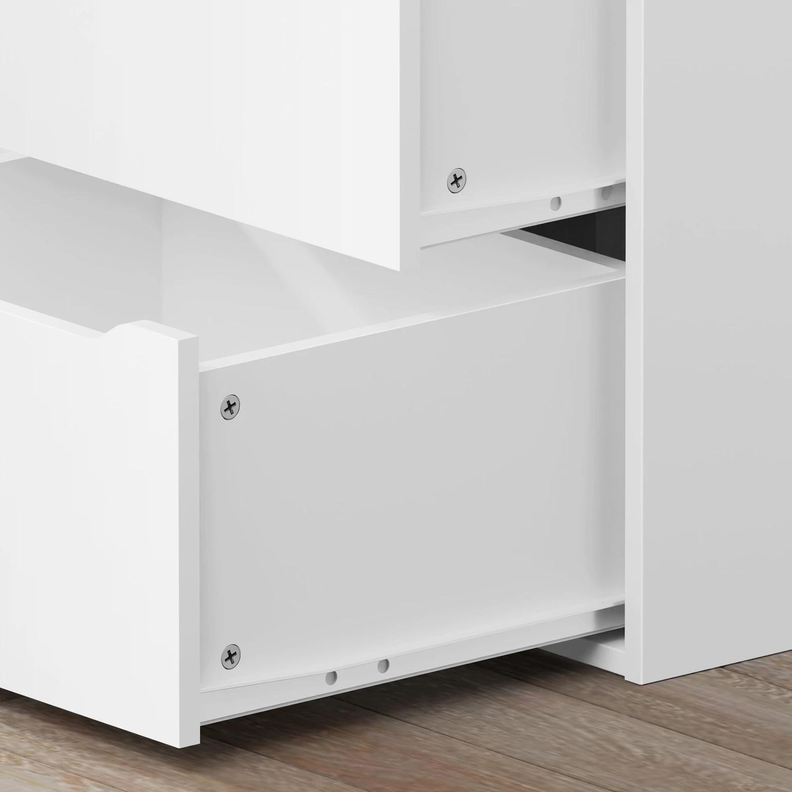 5 Alfordson Wardrobe Clothes Storage Cabinet Closet Organizer 5 Drawers - White, 5 of 10