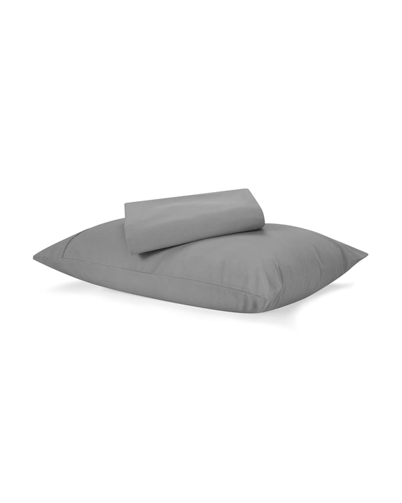225 Thread Count Cotton Rich Sheet Set - Grey, Single Bed