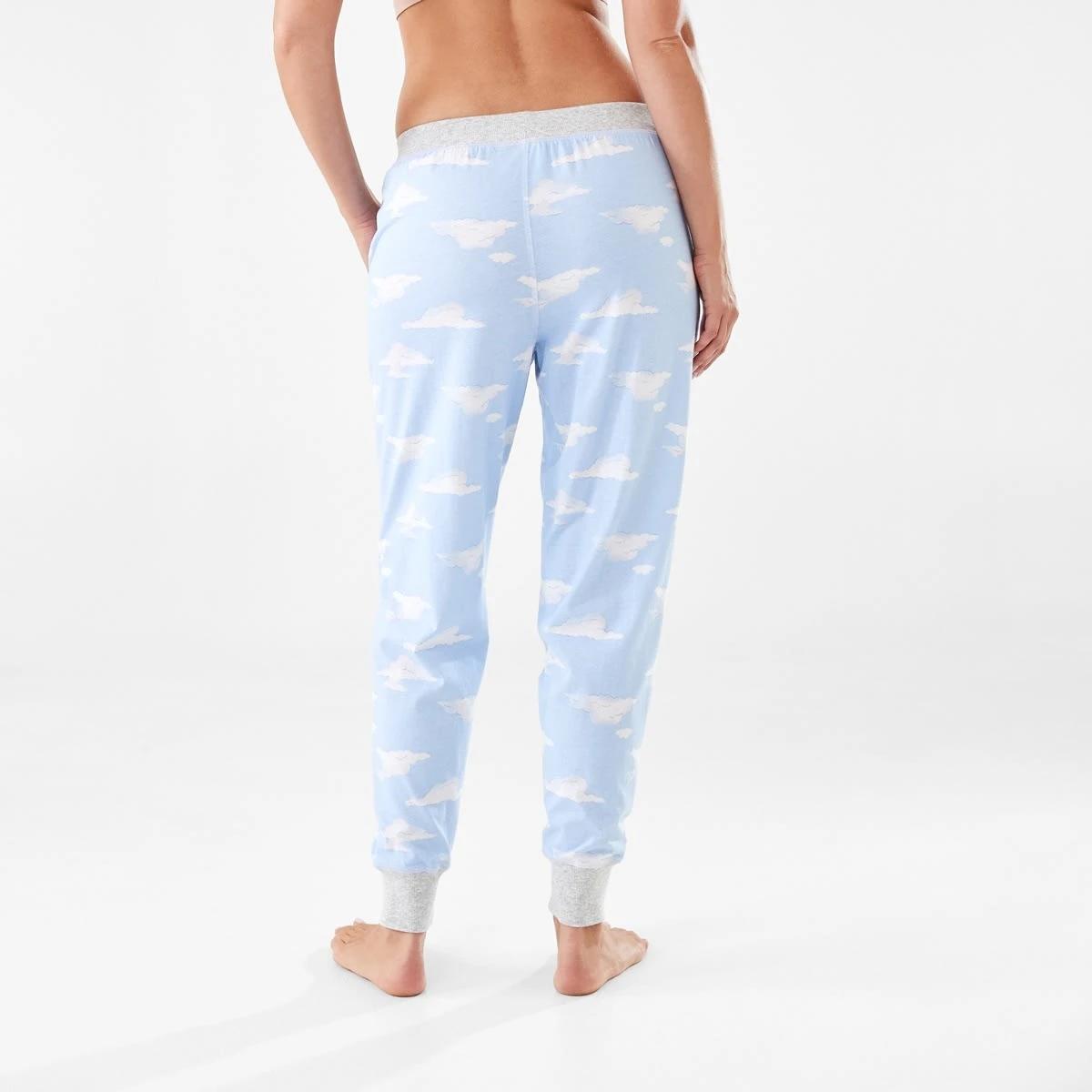 3 Printed Knit Cuffed Pants Cloud, 3 of 6