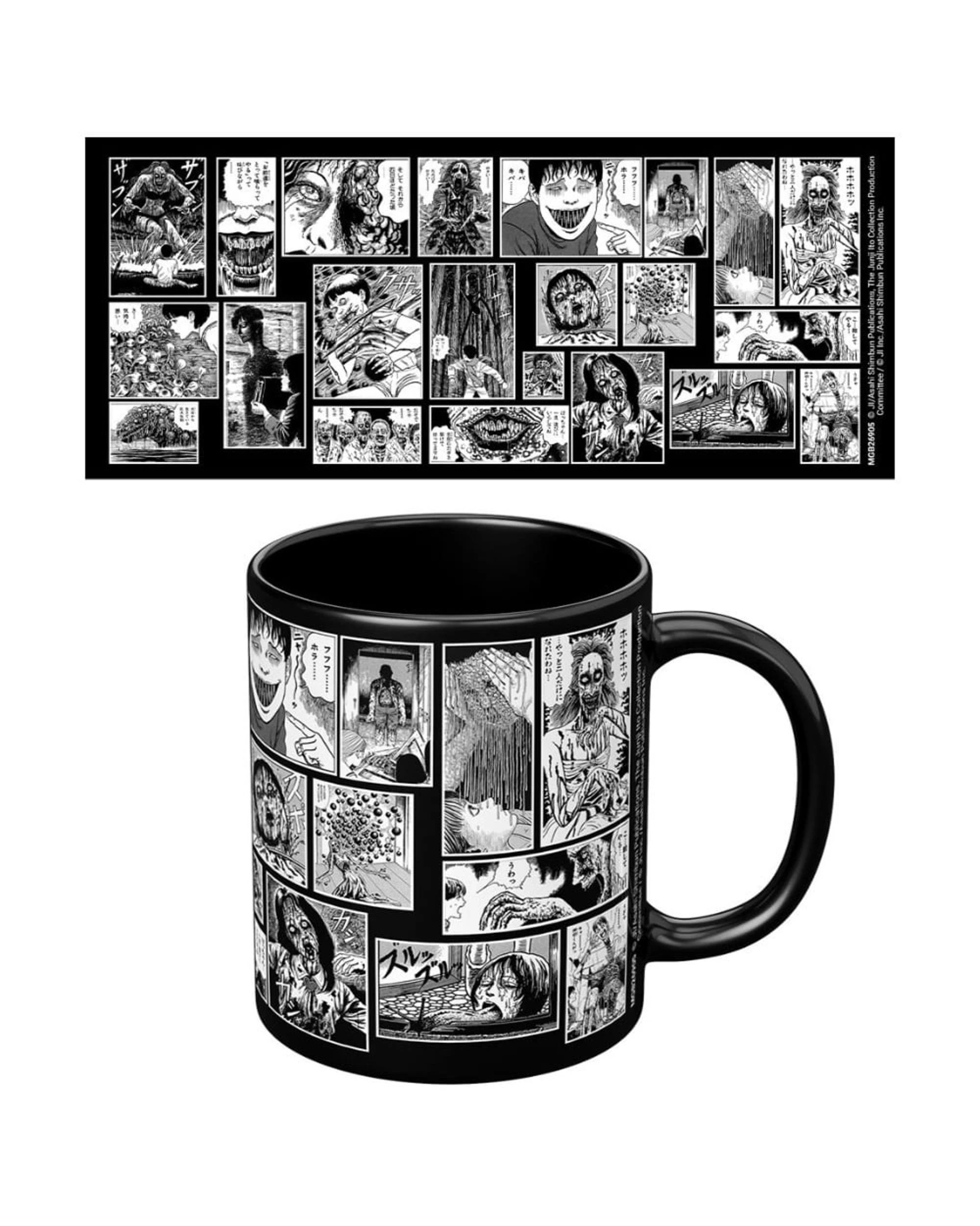 2 Junji Ito Nightmares in Black and White Coloured Inner Mug - Multi, 2 of 4