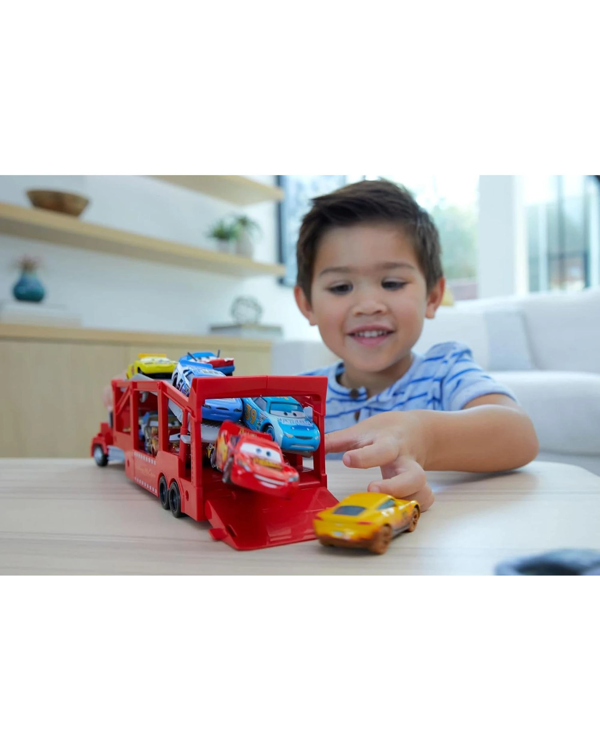 4 Disney Pixar Cars Mack Hauler 13 Inch Truck with Ramp, 4 of 7