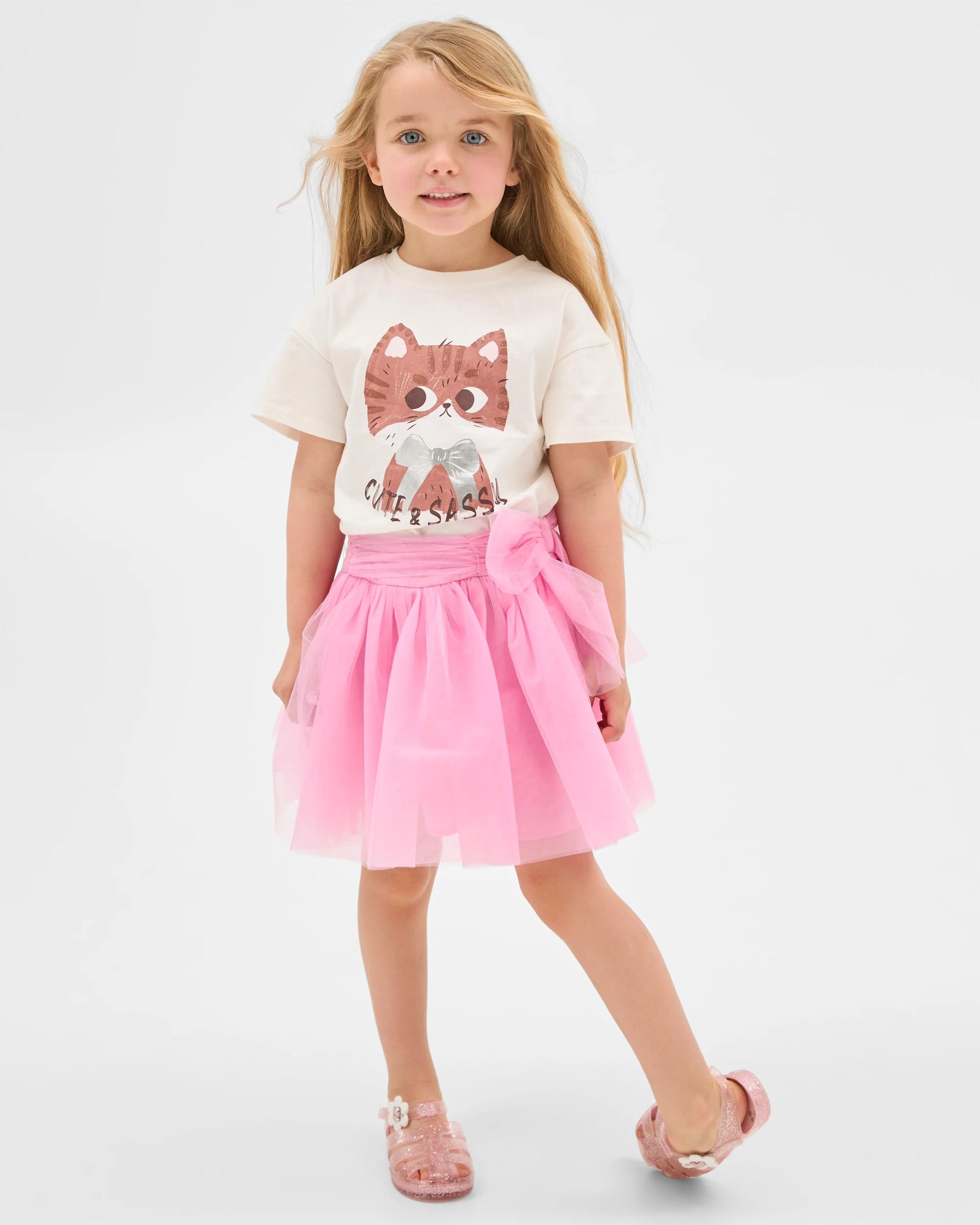 1 Target Bow Tie Waist Tulle Skirt PINK, 1 of 5