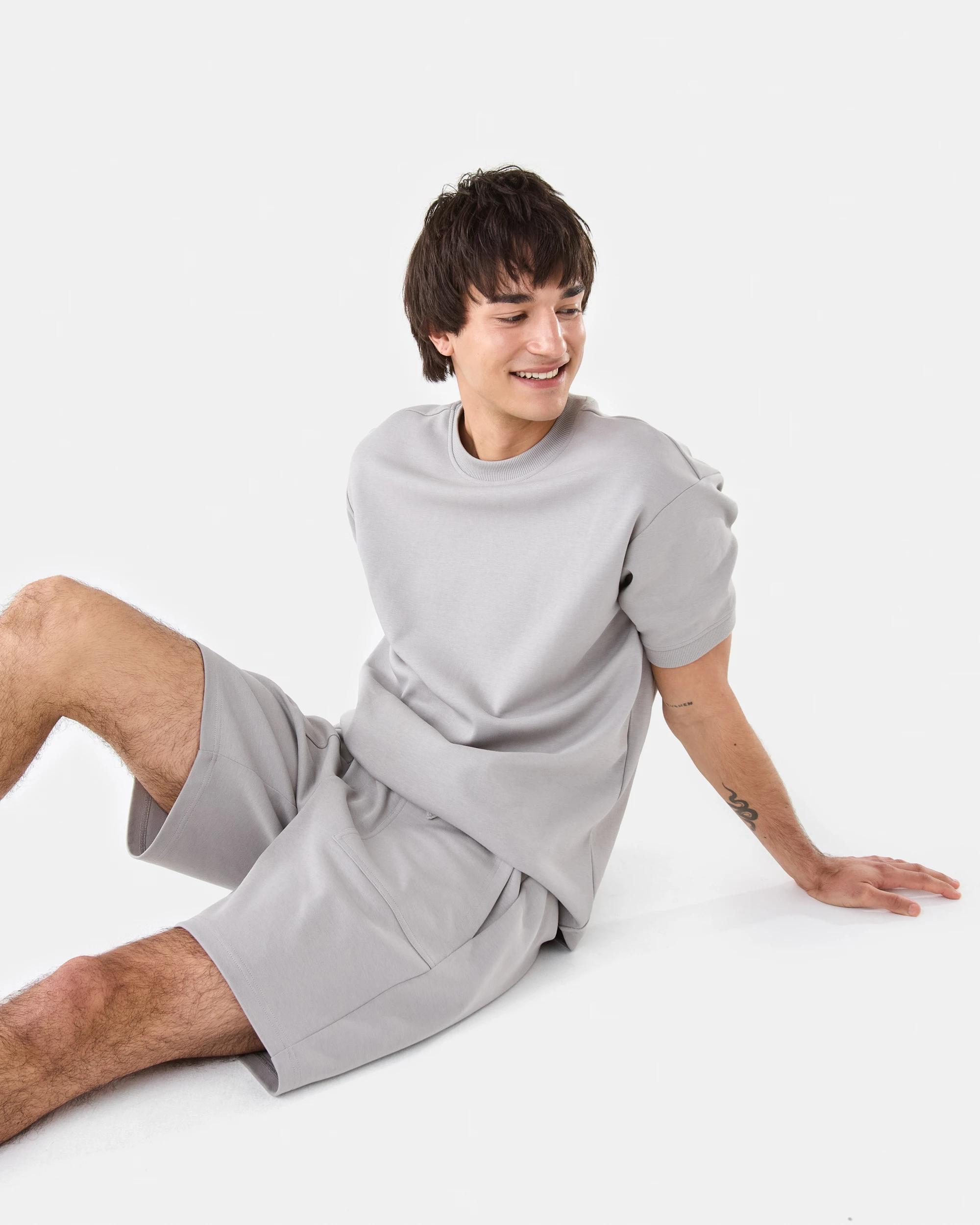 7 Oversized Interlock T-shirt Gry Smoke, 7 of 8