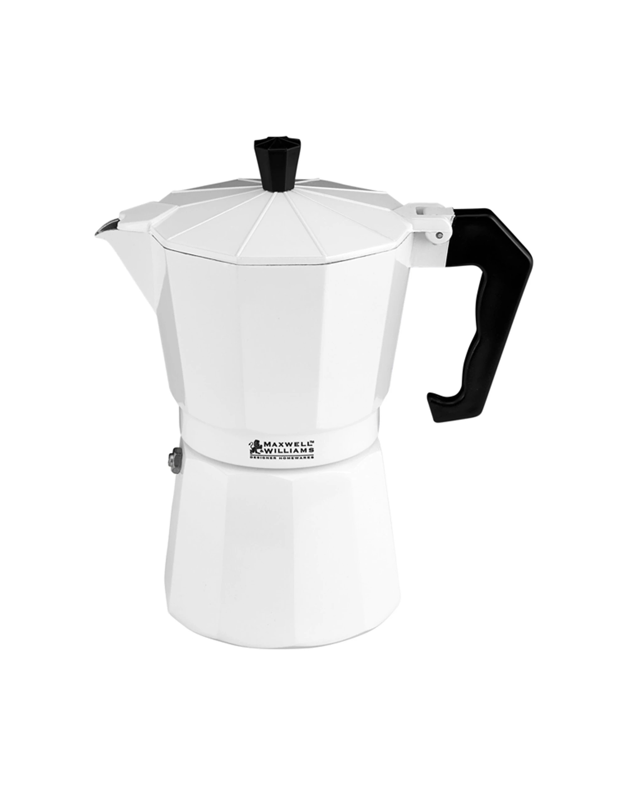 1 Maxwell & Williams Blend 9 Cup Traditional Stovetop Espresso Maker For Home
 - White, 1 of 4
