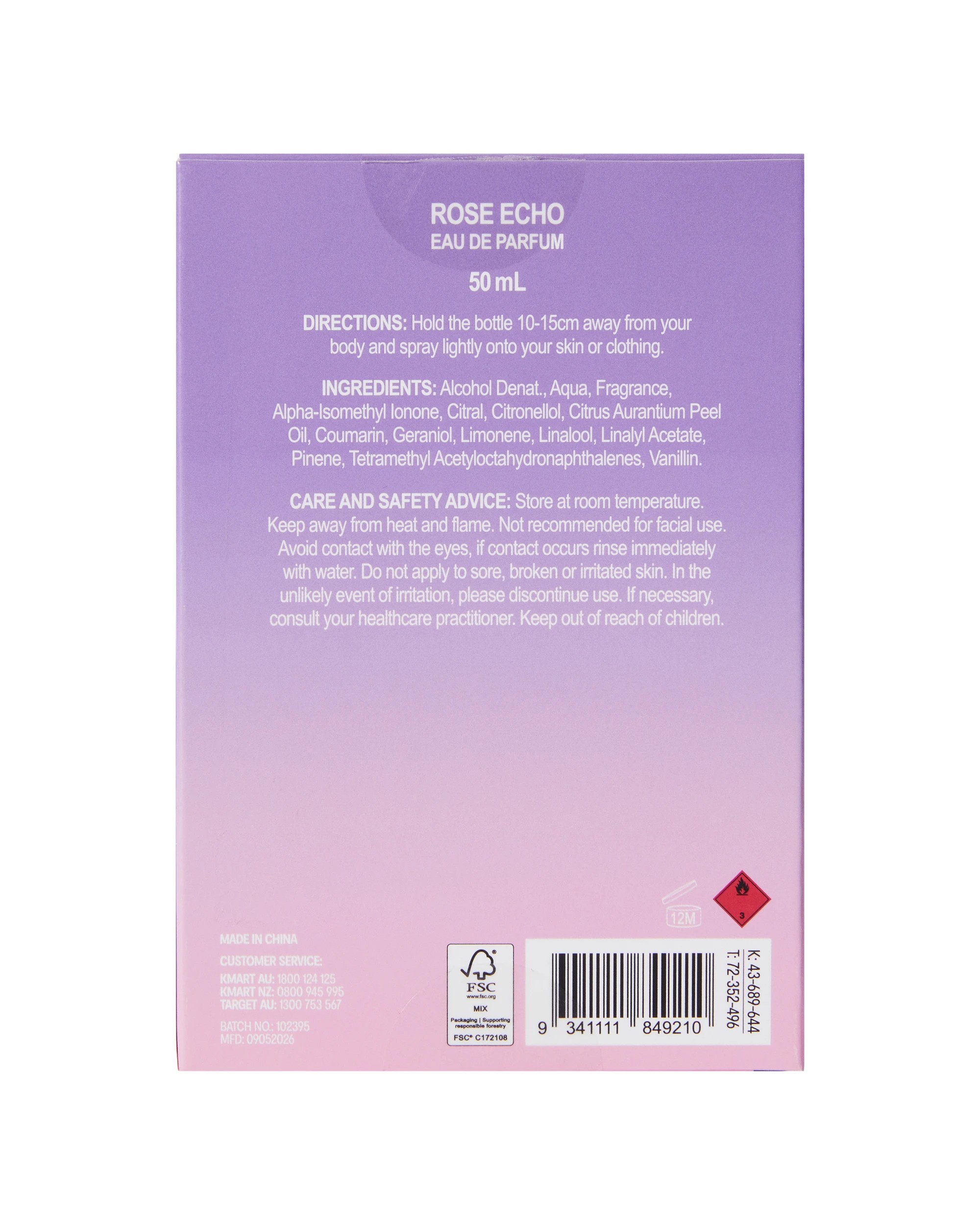 6 OXX Beauty Rose Echo Eau De Parfum 50ml, 6 of 6