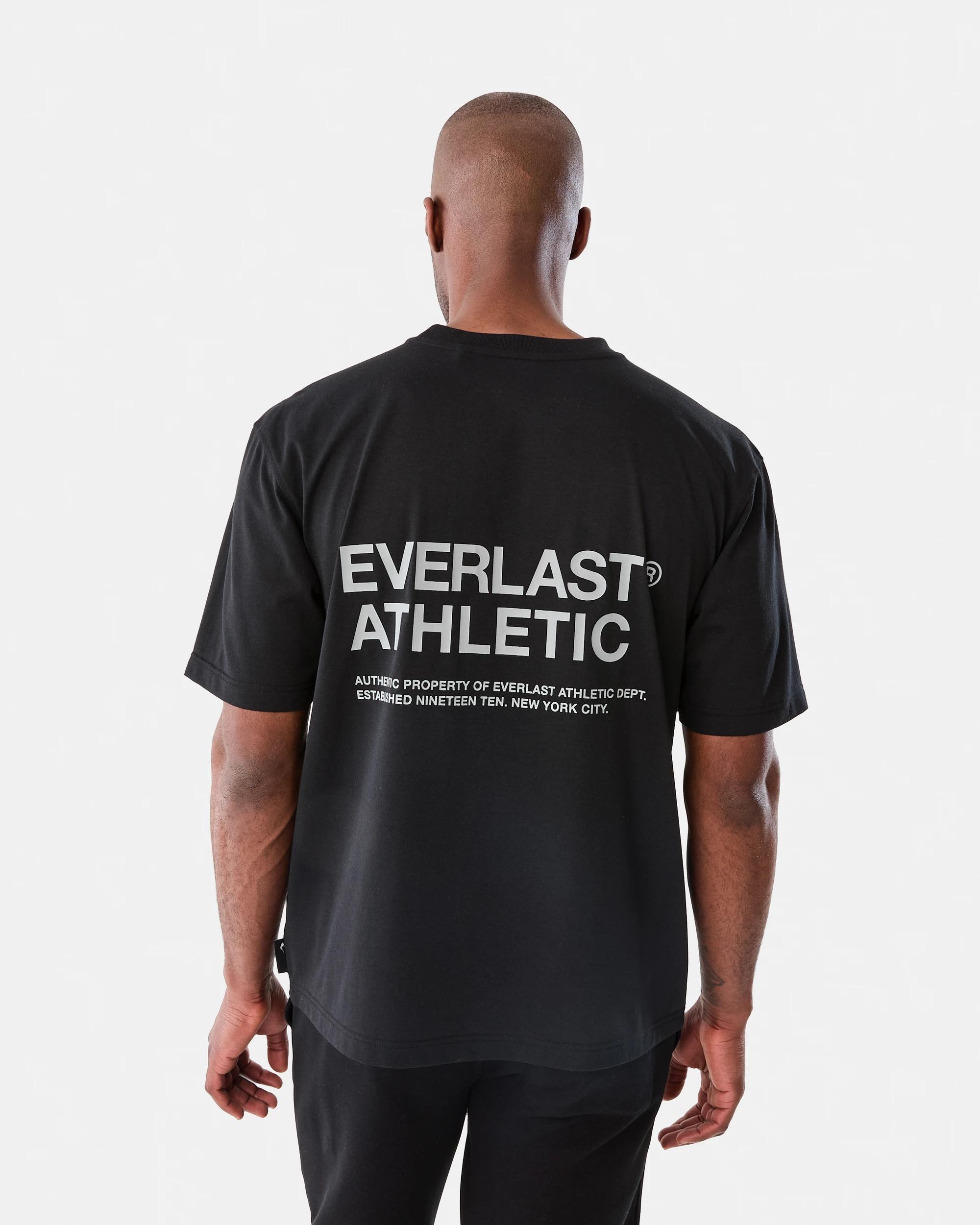 3 Everlast Mens Athletic Division Crew Neck T-shirt Black, 3 of 8