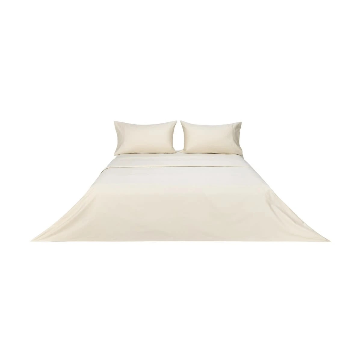 6 500 Thread Count Cotton Sheet Set - Queen Bed, Sand, 6 of 6