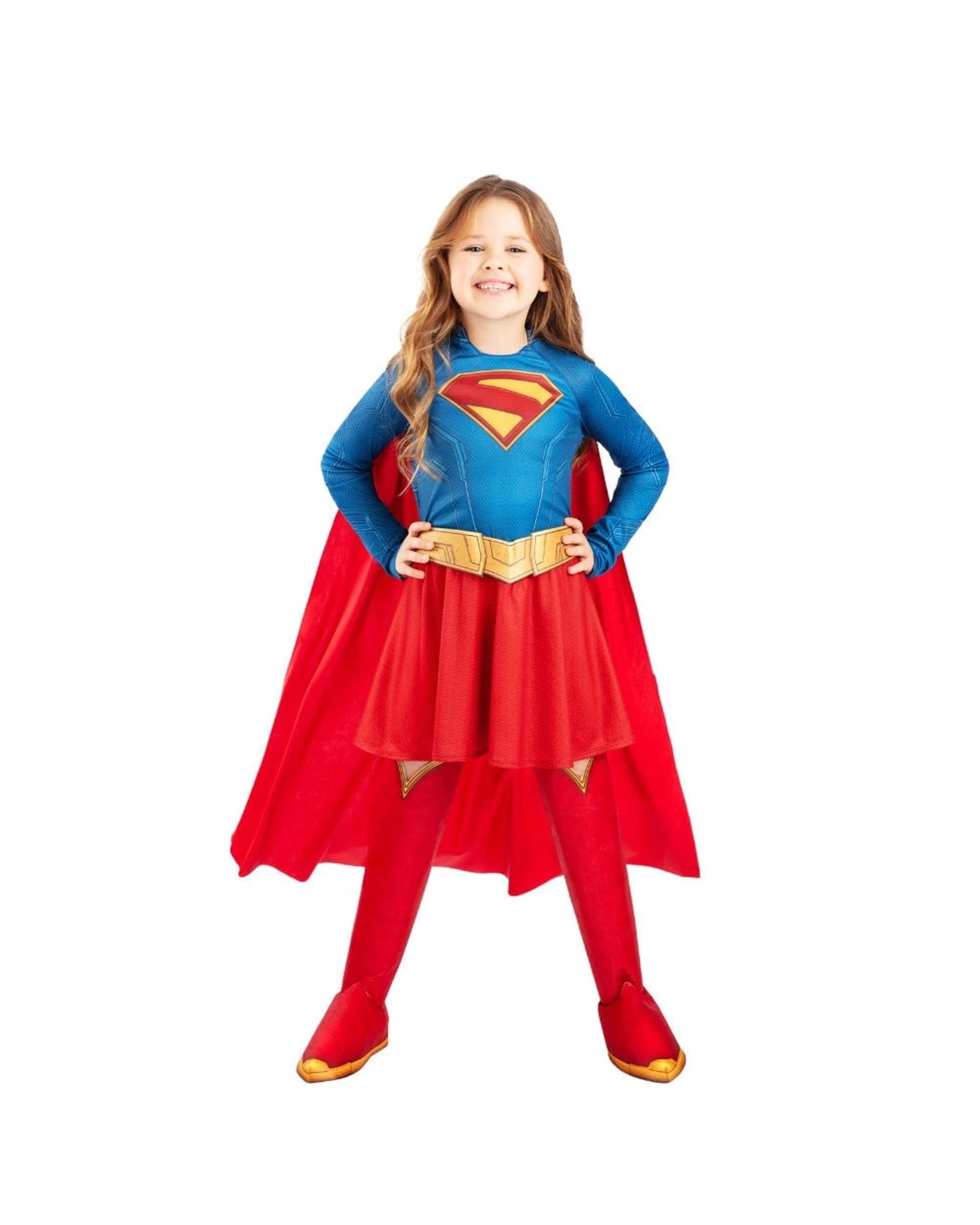 1 DC Supergirl - 2026 -  Deluxe Child Costume Size 5-6 Years, 1 of 3