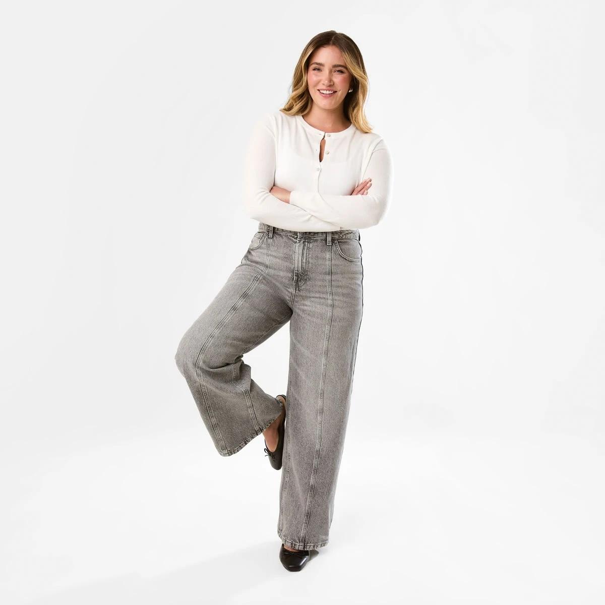 2 Seam Front Jeans GREY WASH, 2 of 9