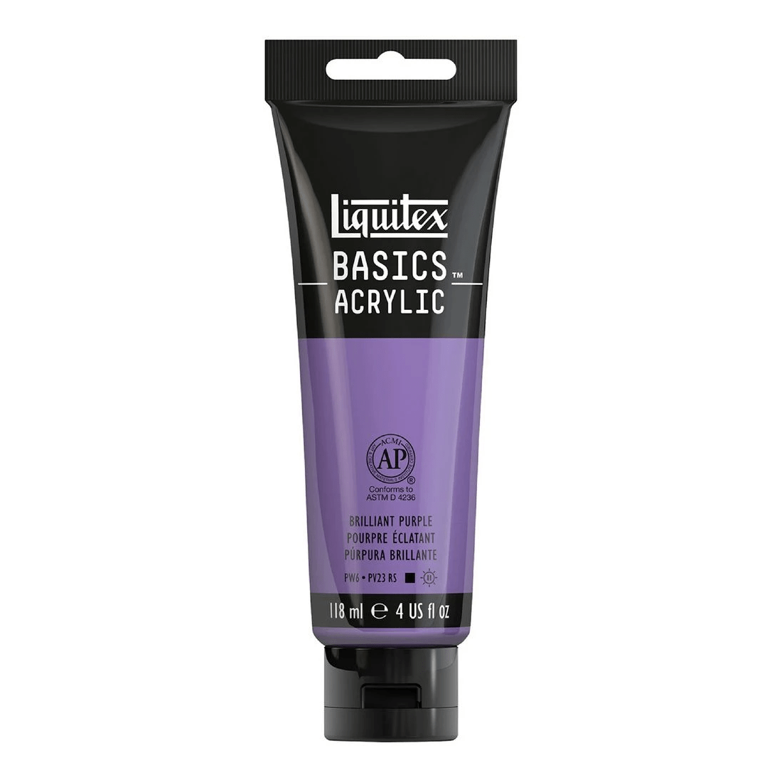 1 Liquitex Basics 118mL Paint Brilliant Purple, 1 of 5