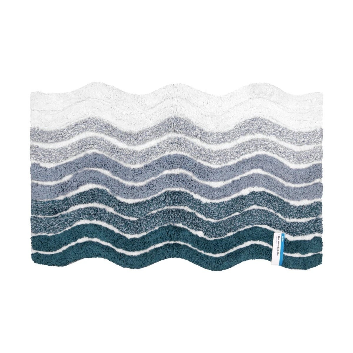 5 Blue Waves Bath Mat, 5 of 5