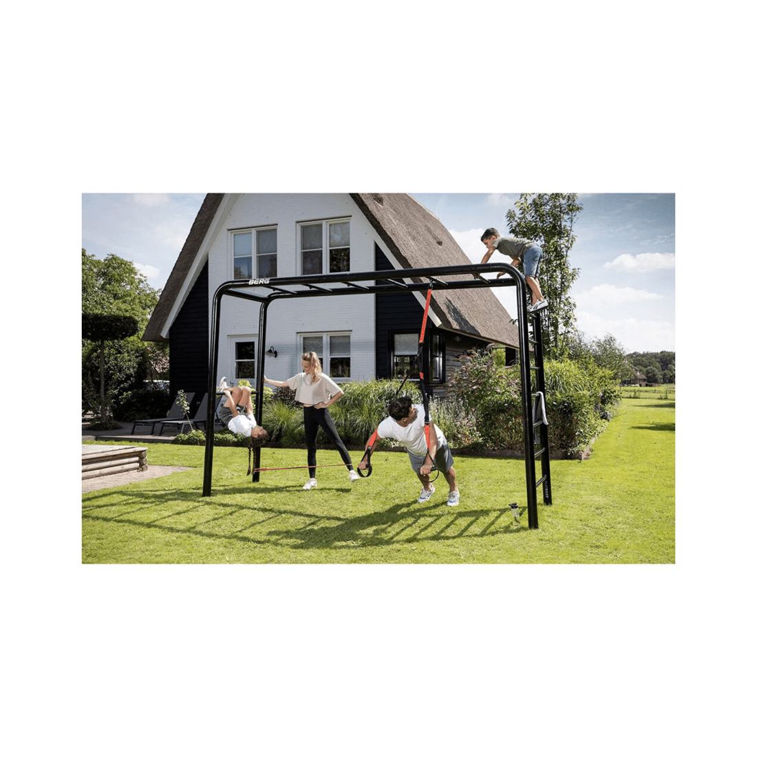 2 BERG Playbase Outdoor Resistance Rubber Bands 100x9cm Set Of 3 Exercise - Multi, 2 of 4