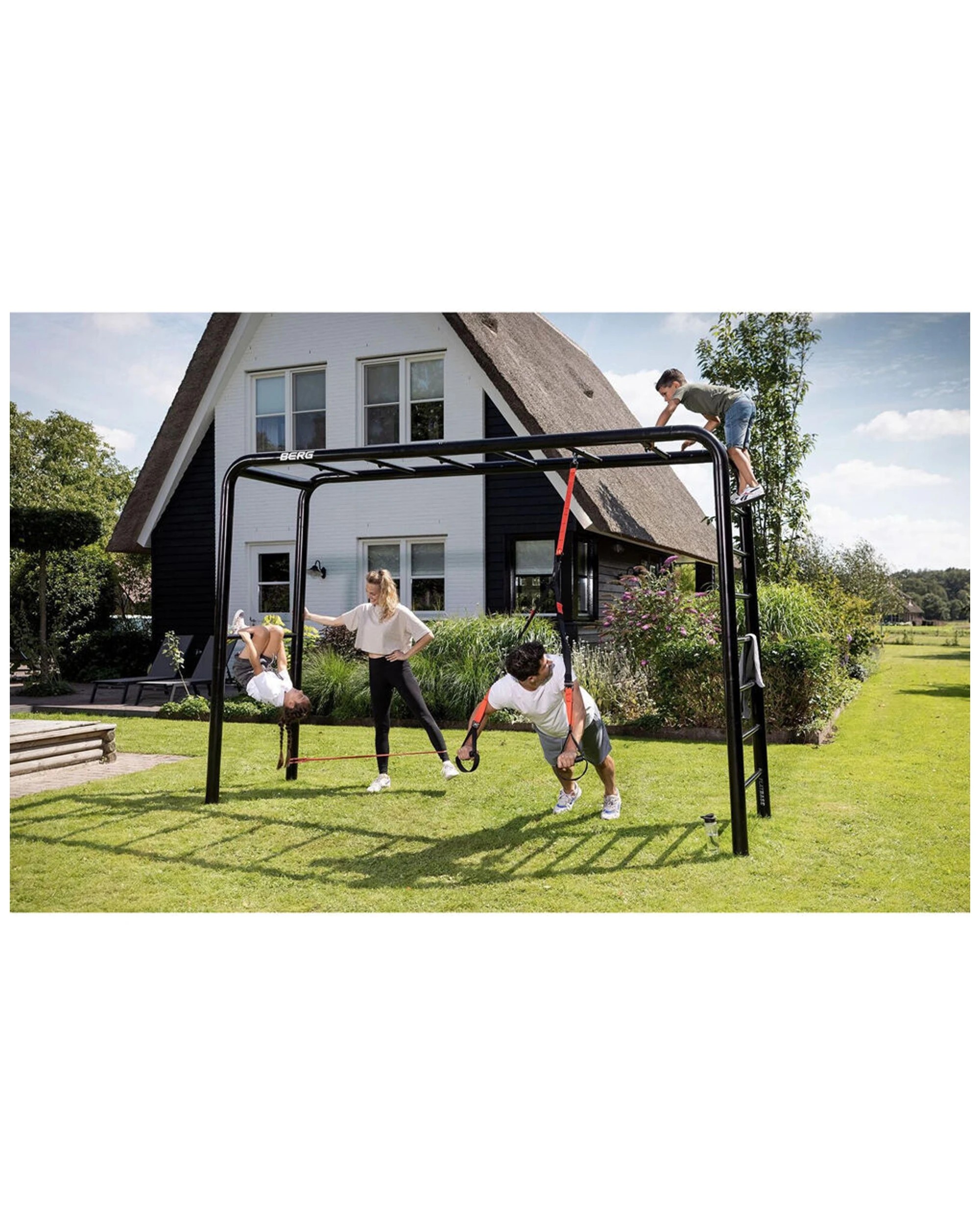 2 BERG Playbase Outdoor Resistance Rubber Bands 100x9cm Set Of 3 Exercise - Multi, 2 of 4