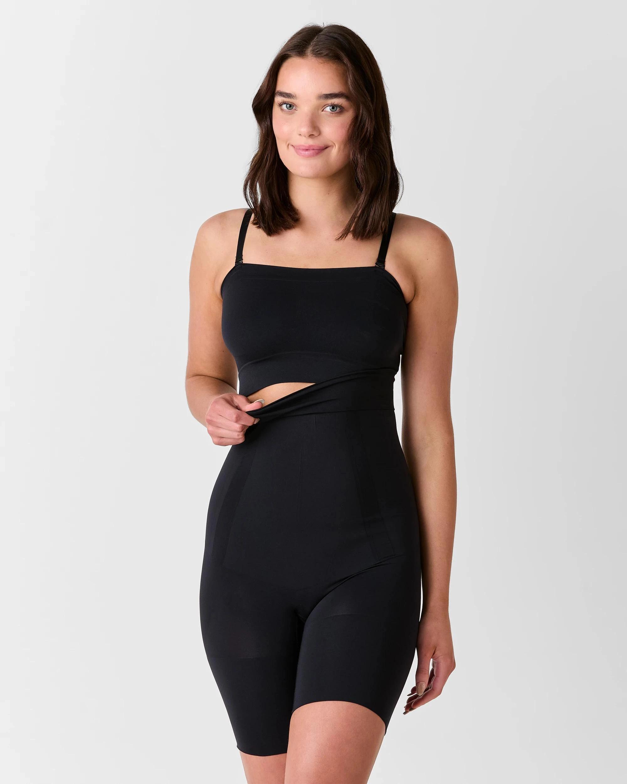 2 Target Woman Bonded High Waisted Shorts - Shapewear BLACK, 2 of 5