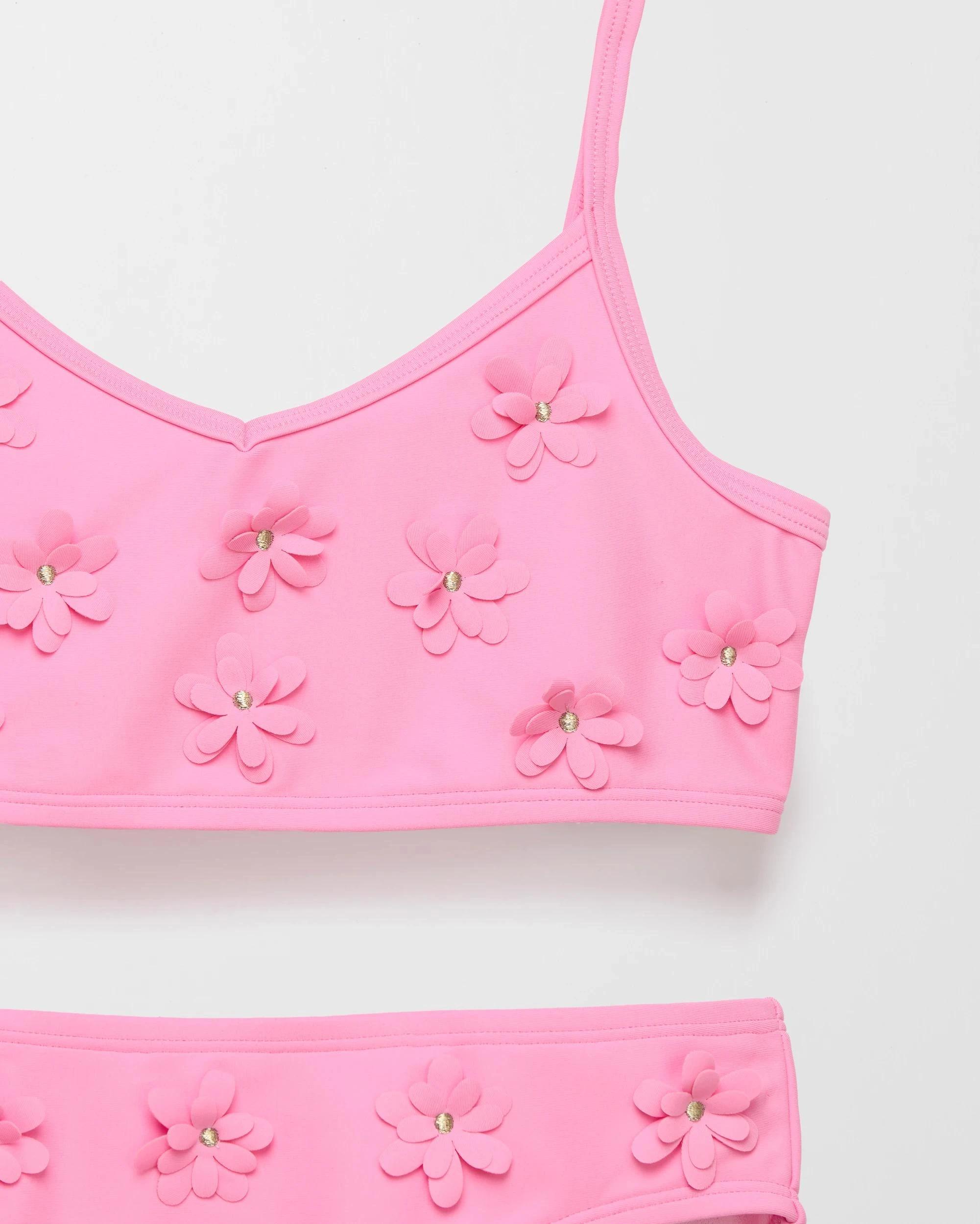 2 Target 3D Flowers Bikini 2 Piece Swim Set BAGONIA PINK, 2 of 2