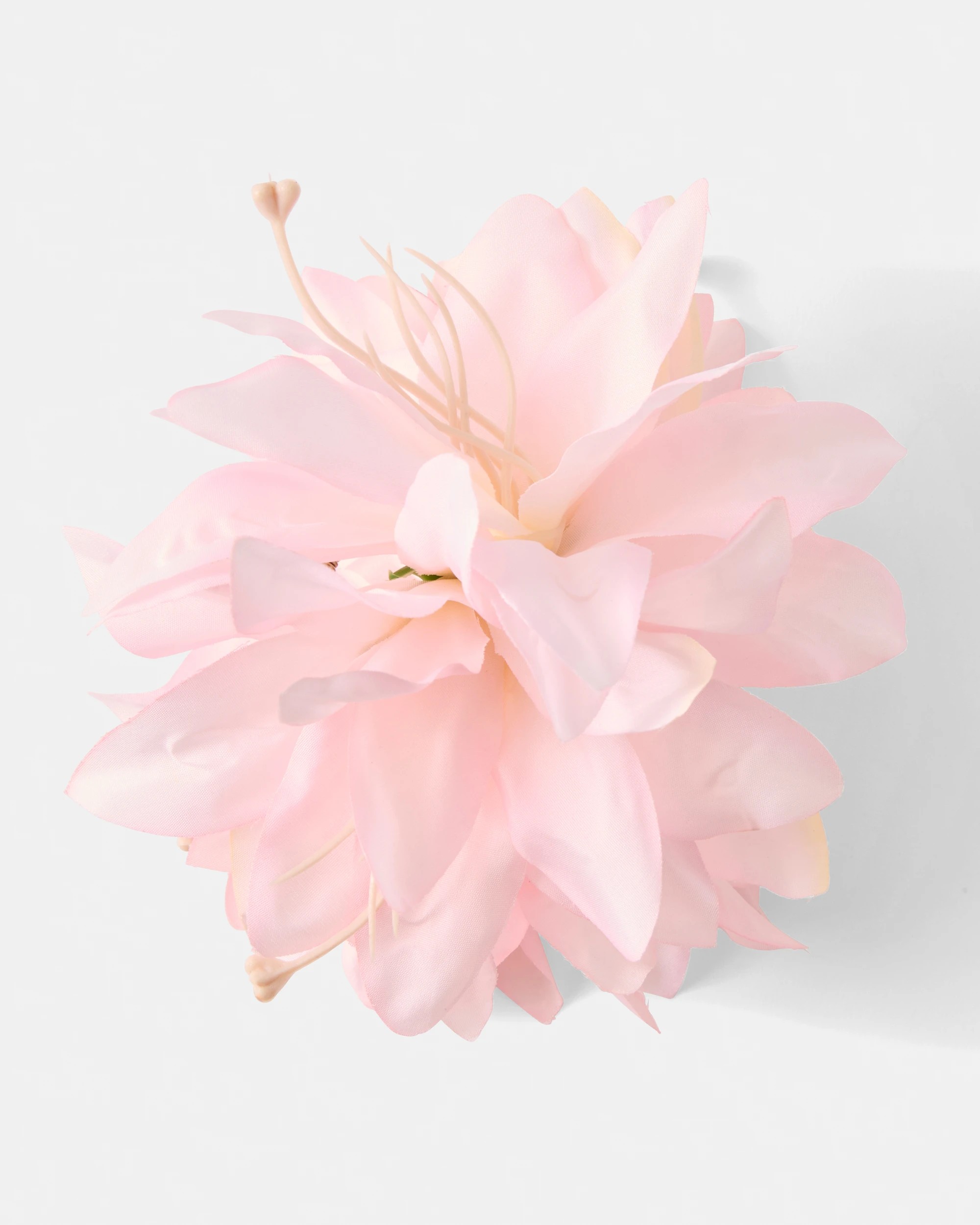 1 Pink Oversize Fabric Flower Claw Hair Clip, 1 of 4