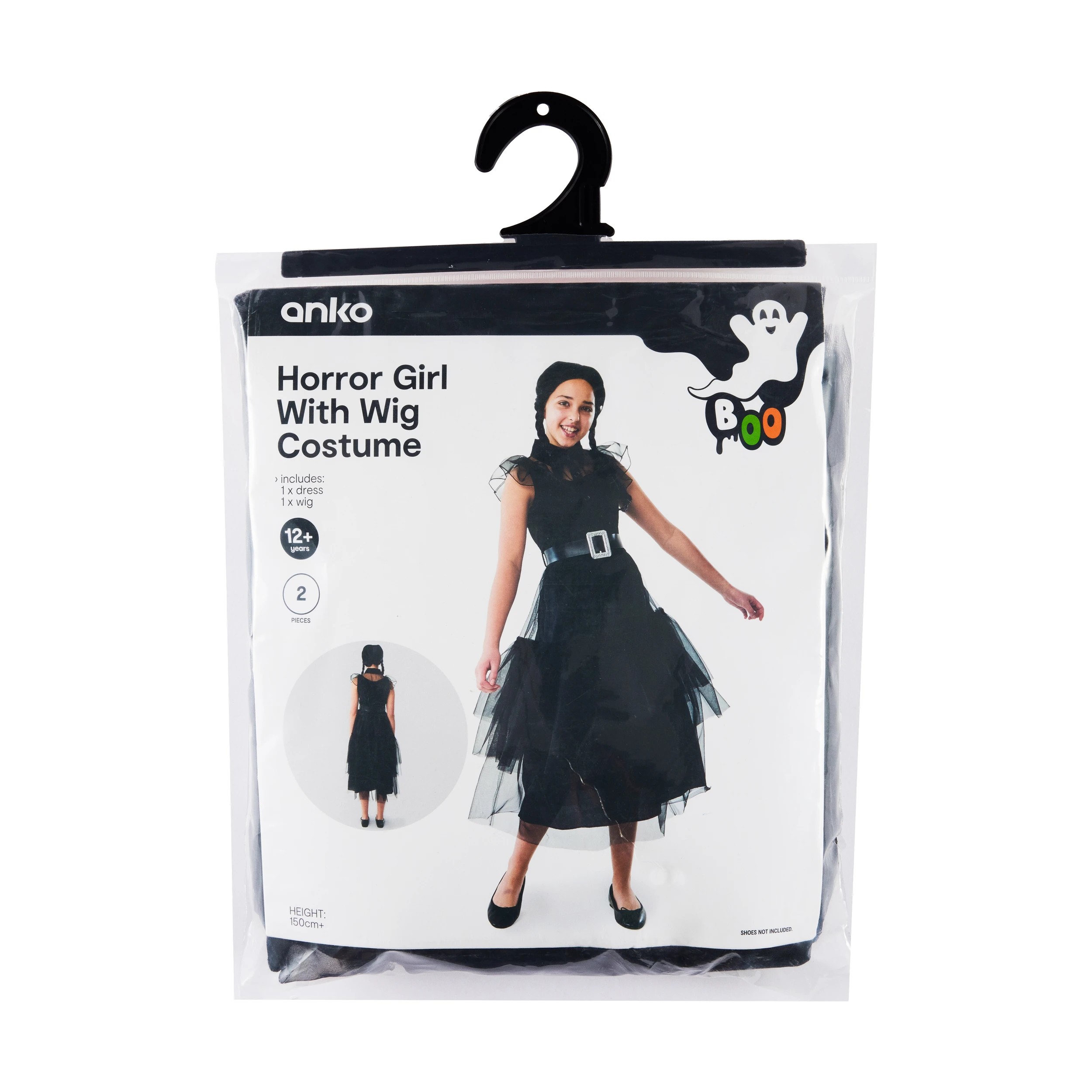 9 Horror Girl with Wig Costume - Ages 12+, 9 of 10