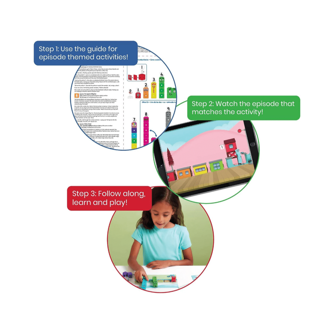 5 Hand2Mind Mathlink Cubes Numberblocks 1-10 Activity Set, 5 of 6