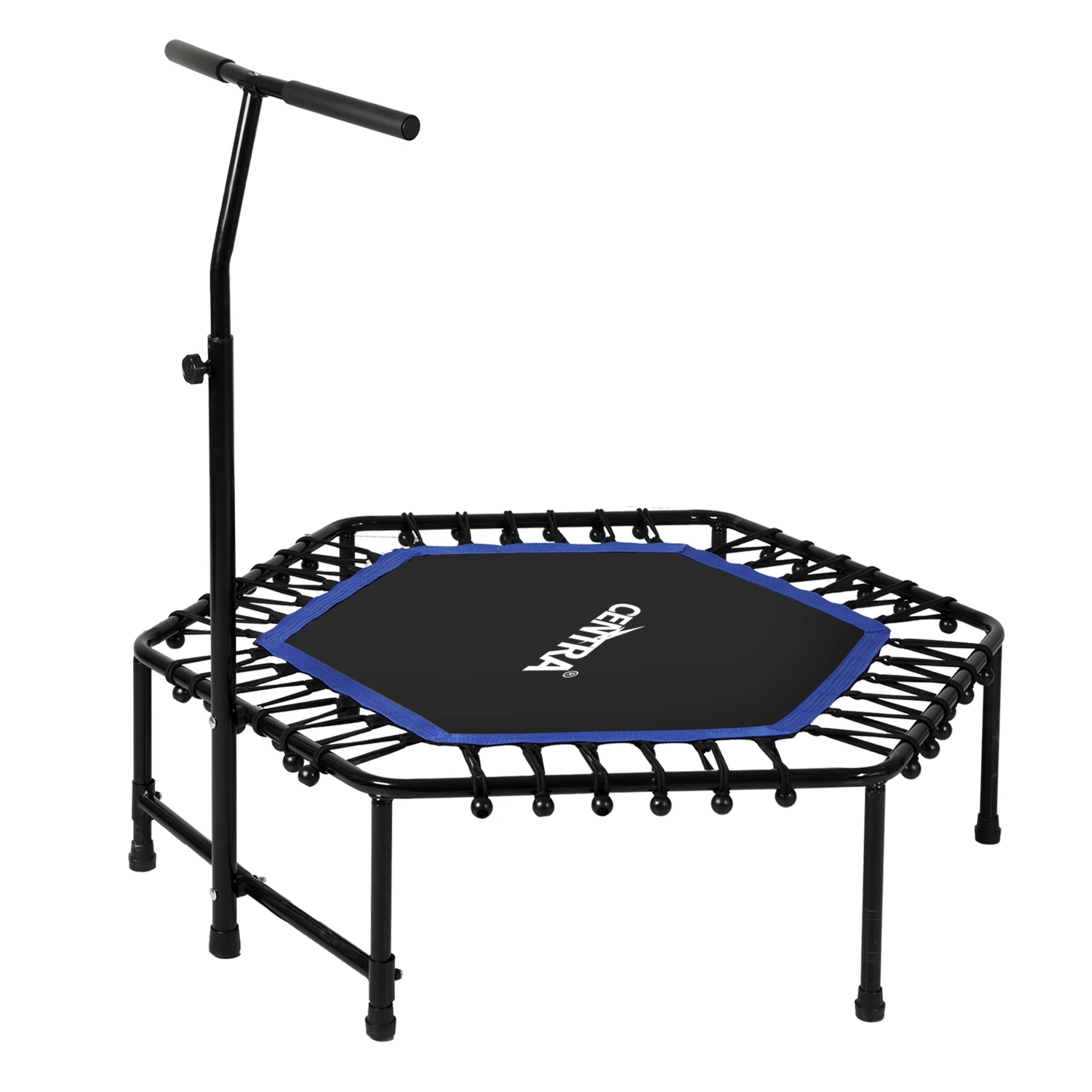 1 Centra 48" Mini Trampoline Rebounder Bungees Fitness Cardio Exercise Home Gym, 1 of 9