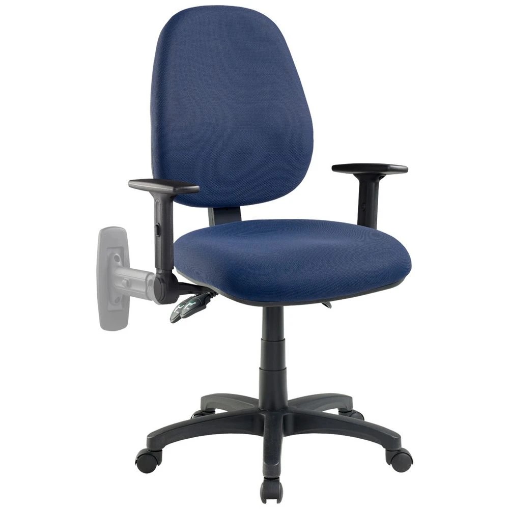 2 Pago Matrix II Plus Heavy-Duty Ergo Chair Folding Arms Navy Drafting Chairs, 2 of 3