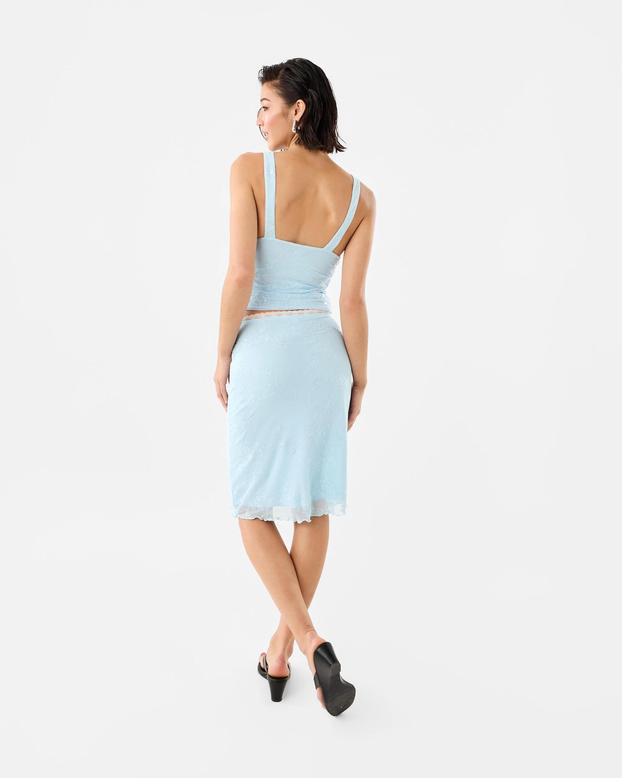 4 Embellished Mesh Top Powd Blue, 4 of 8