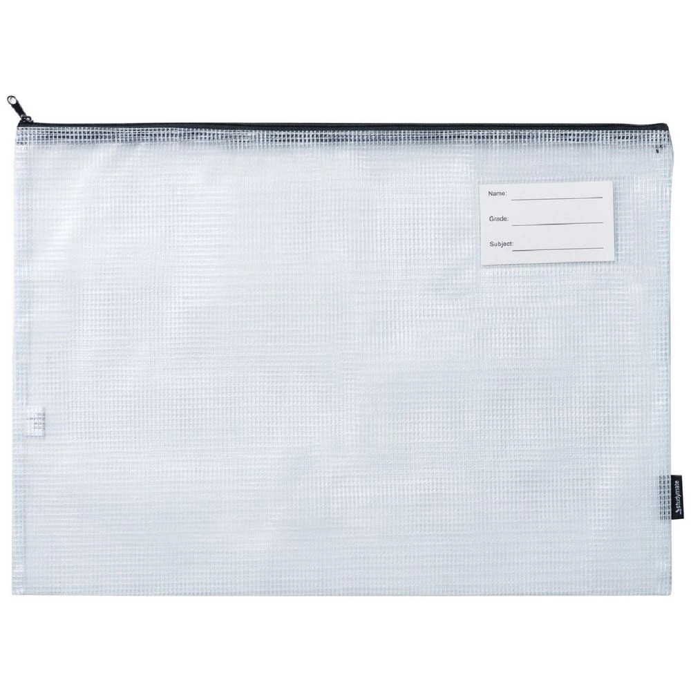 1 Studymate A3 Mesh Pencil Case Clear, 1 of 5