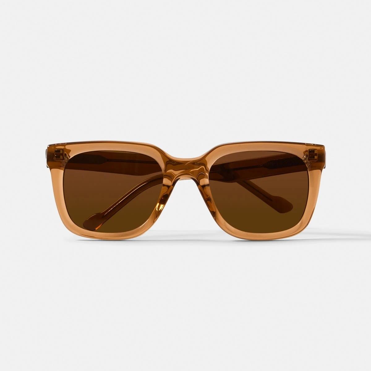 4 Womens D Frame Glasses TRANSLUCENT BROWN, 4 of 6