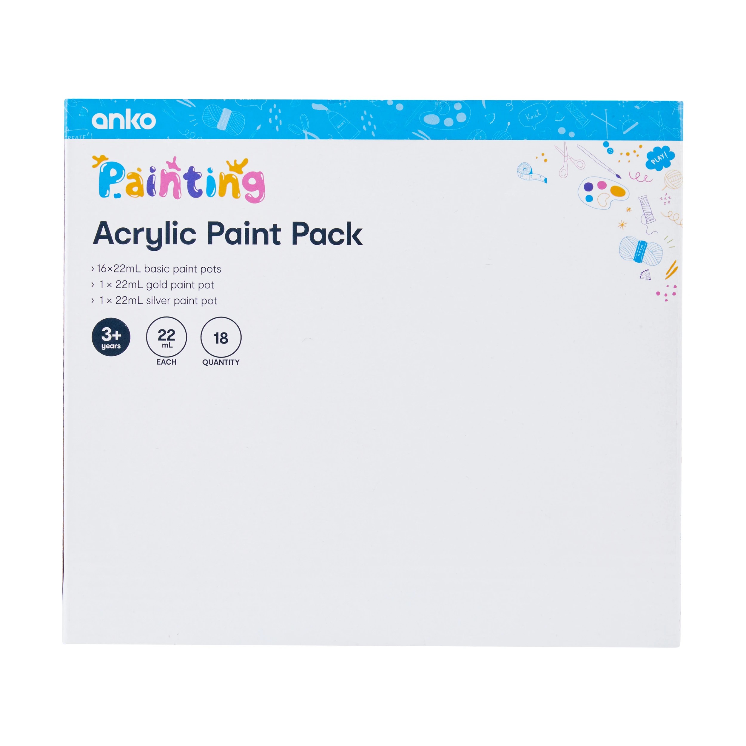 3 18 Piece Acrylic Paint Pack, 3 of 3