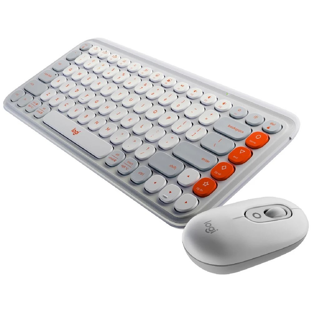 4 Logitech POP Icon Keyboard and Mouse Combo Off White, 4 of 10