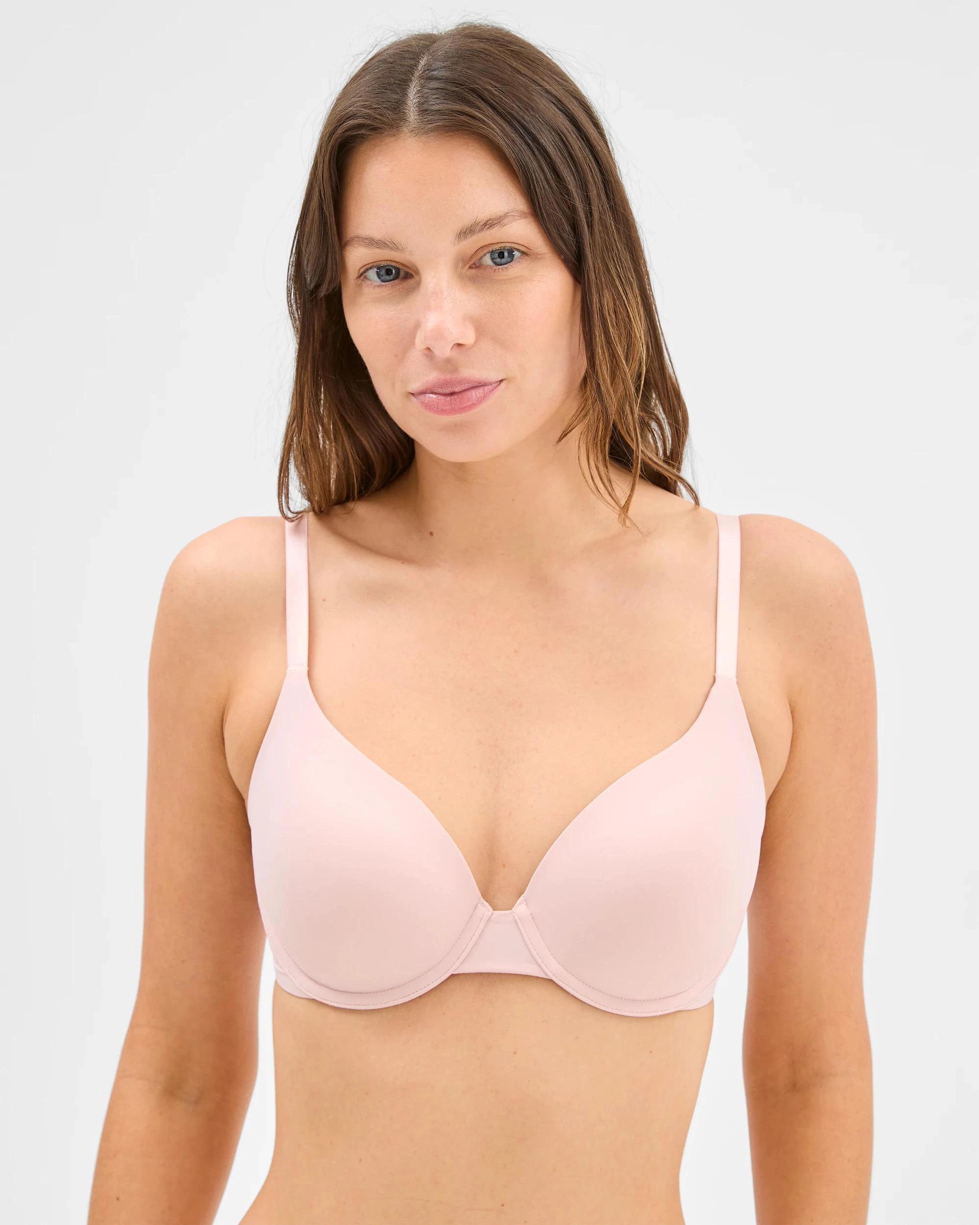 2 Target Woman 2 Pack Perfect Underwire T-Shirt Bra LOTUS PINK/BLACK, 2 of 5