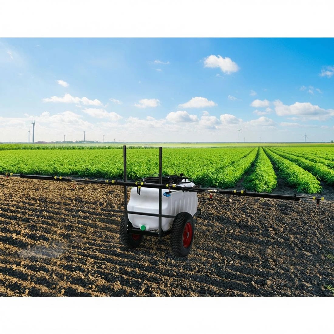 3 Giantz Weed Sprayer 100L Trailer 3M Boom Garden Spray - White, 3 of 9