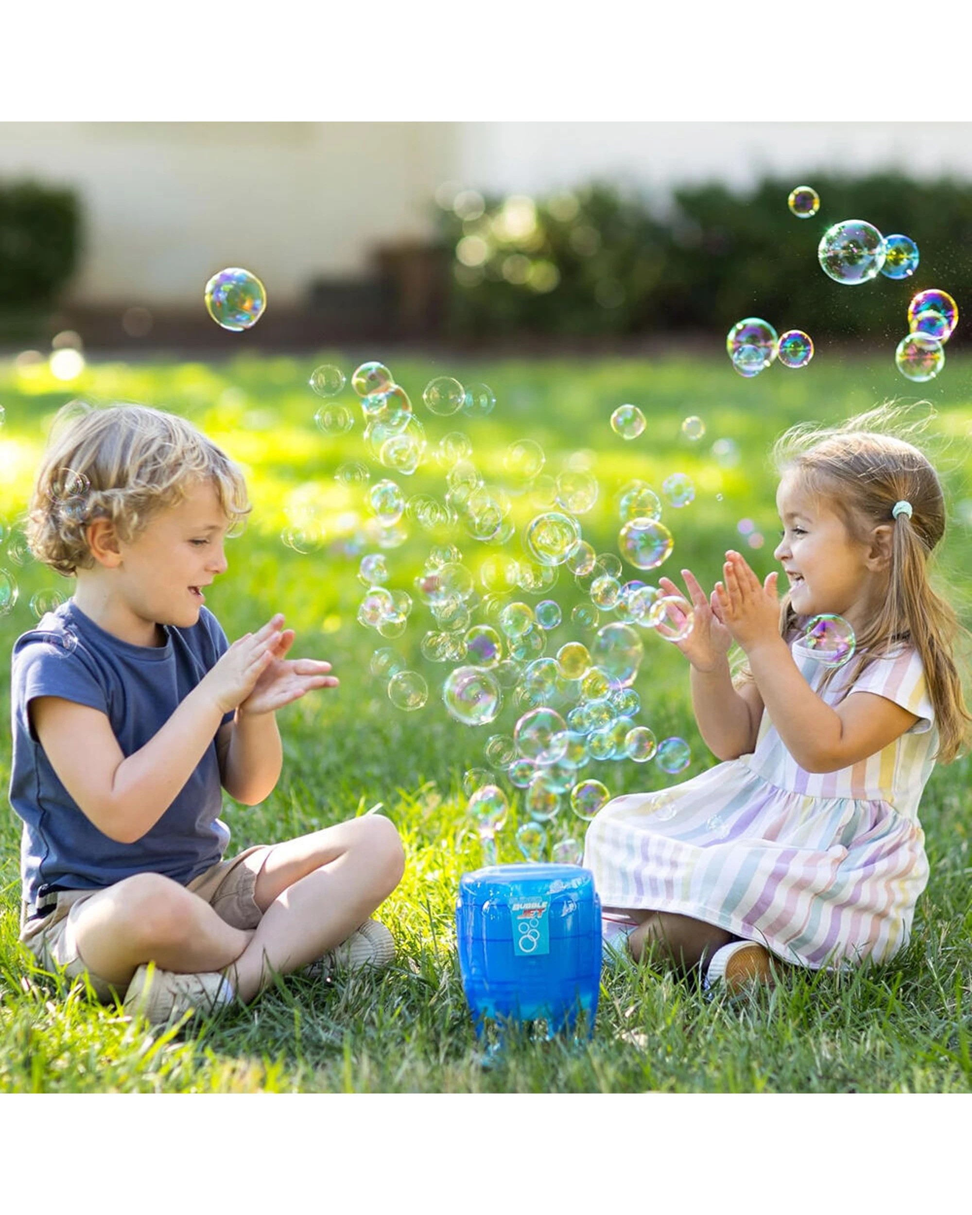 6 MAXX BUBBLES Super Bubble Jet Automatic Blowing Toy 2pk - Blue, 6 of 6