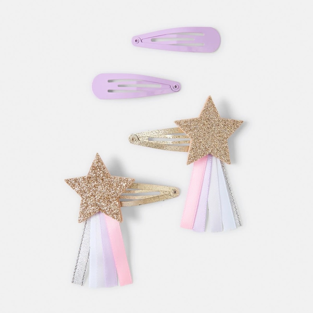 1 4 Pack Star Hair Clips, 1 of 3
