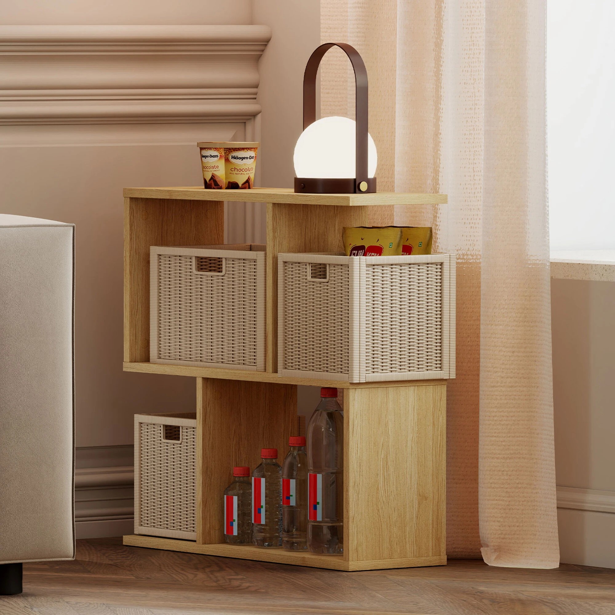 8 Levede Slim Side Table Two-Tier - Natural, 8 of 8