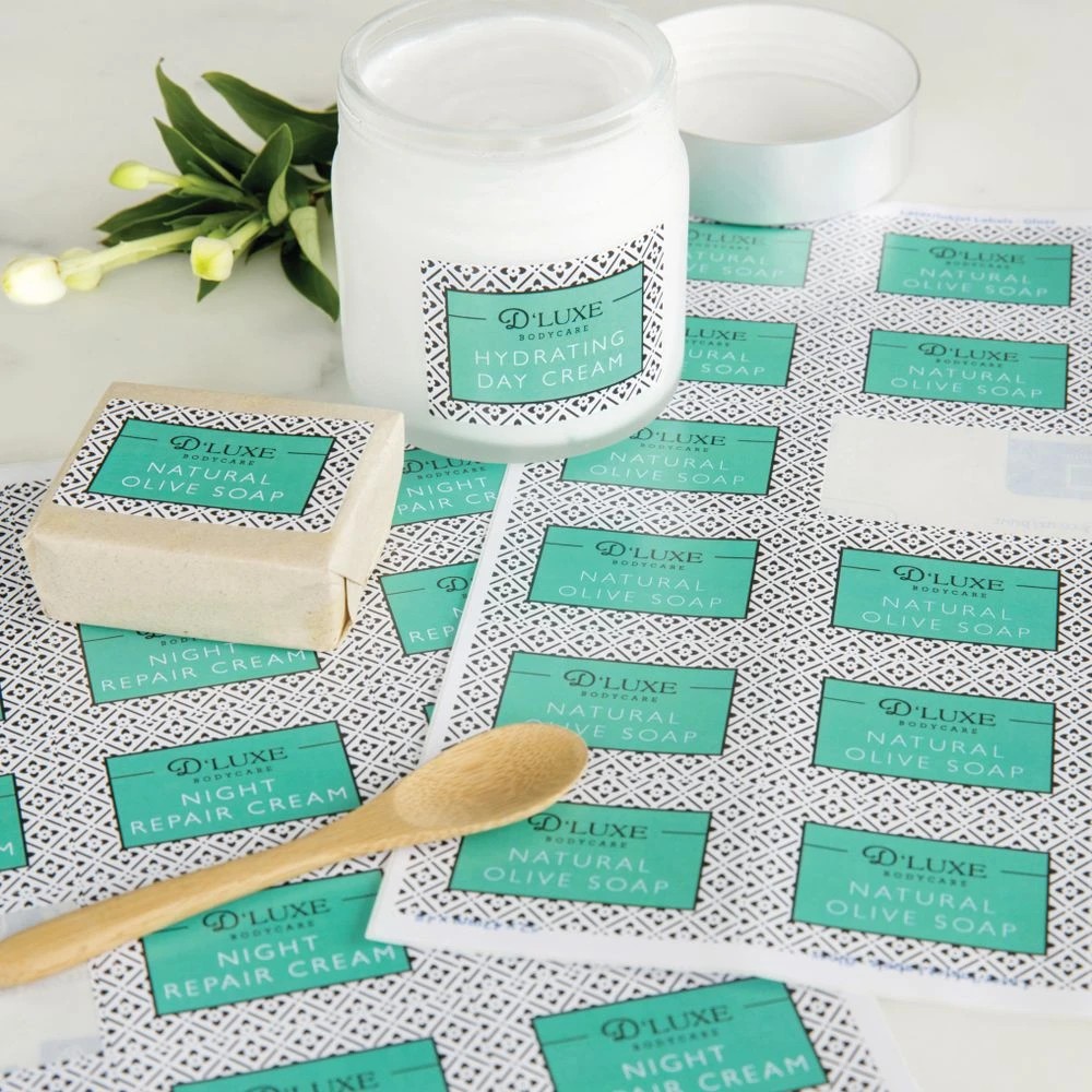 5 Avery 18UP Inkjet Laser Rectangle Labels Gloss White 10 Sheet, 5 of 6