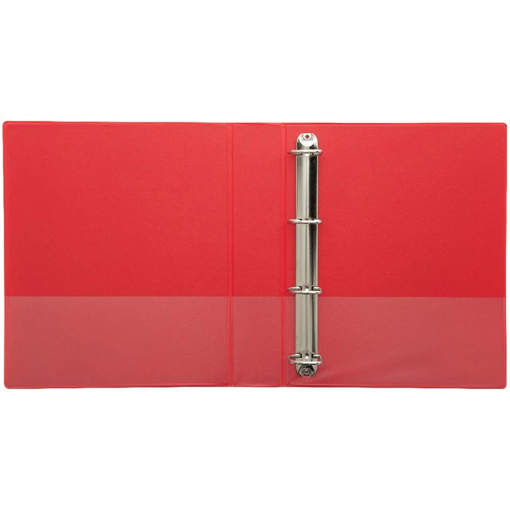 4 J.Burrows Insert Binder A4 4 D-Ring 38mm Red, 4 of 6