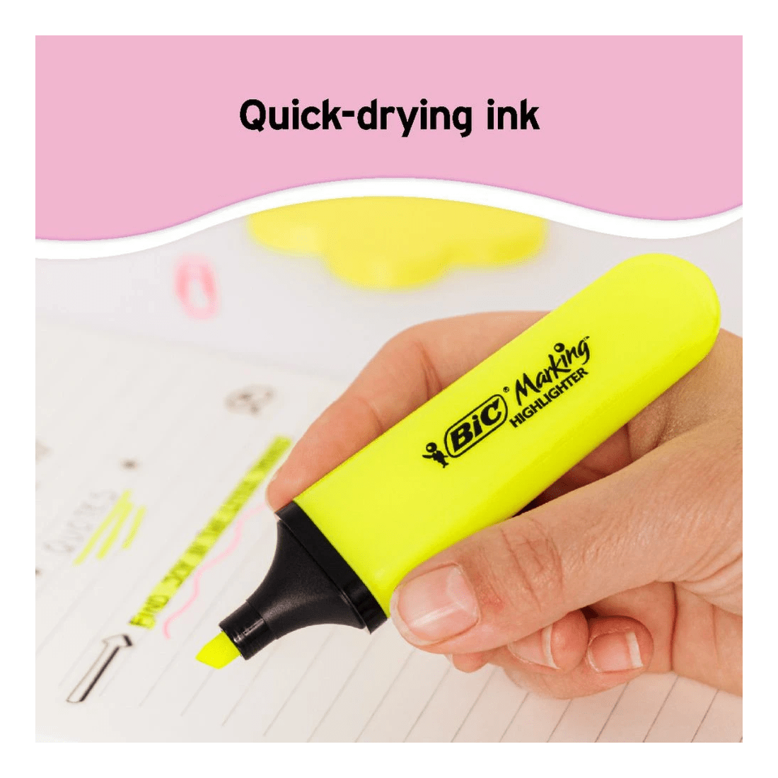 3 Bic Tank Marking Highlighter Orange, 3 of 4