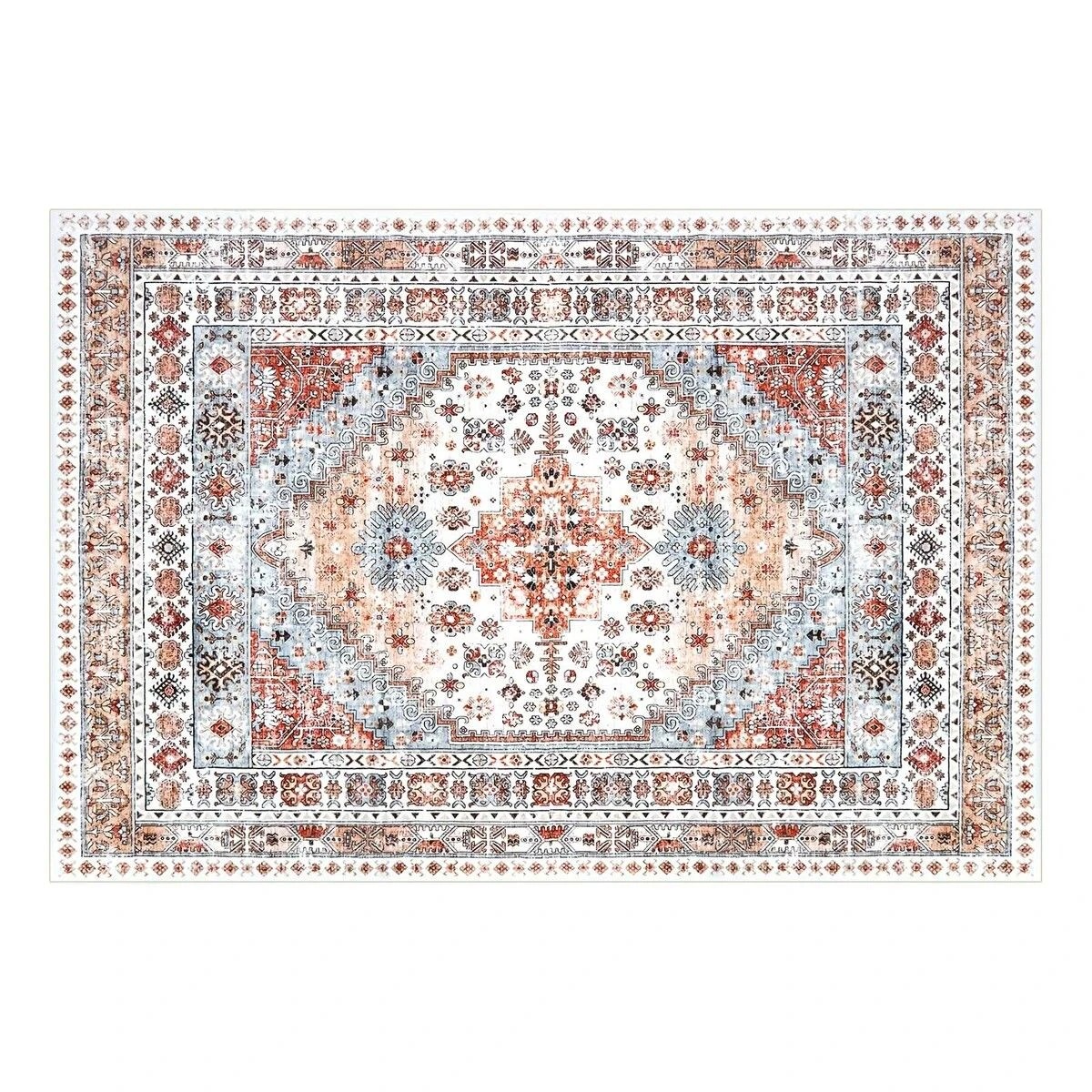 1 Ausway 2x3m Large Carpet Area Rug Traditional Washable Floor Mat, 1 of 6