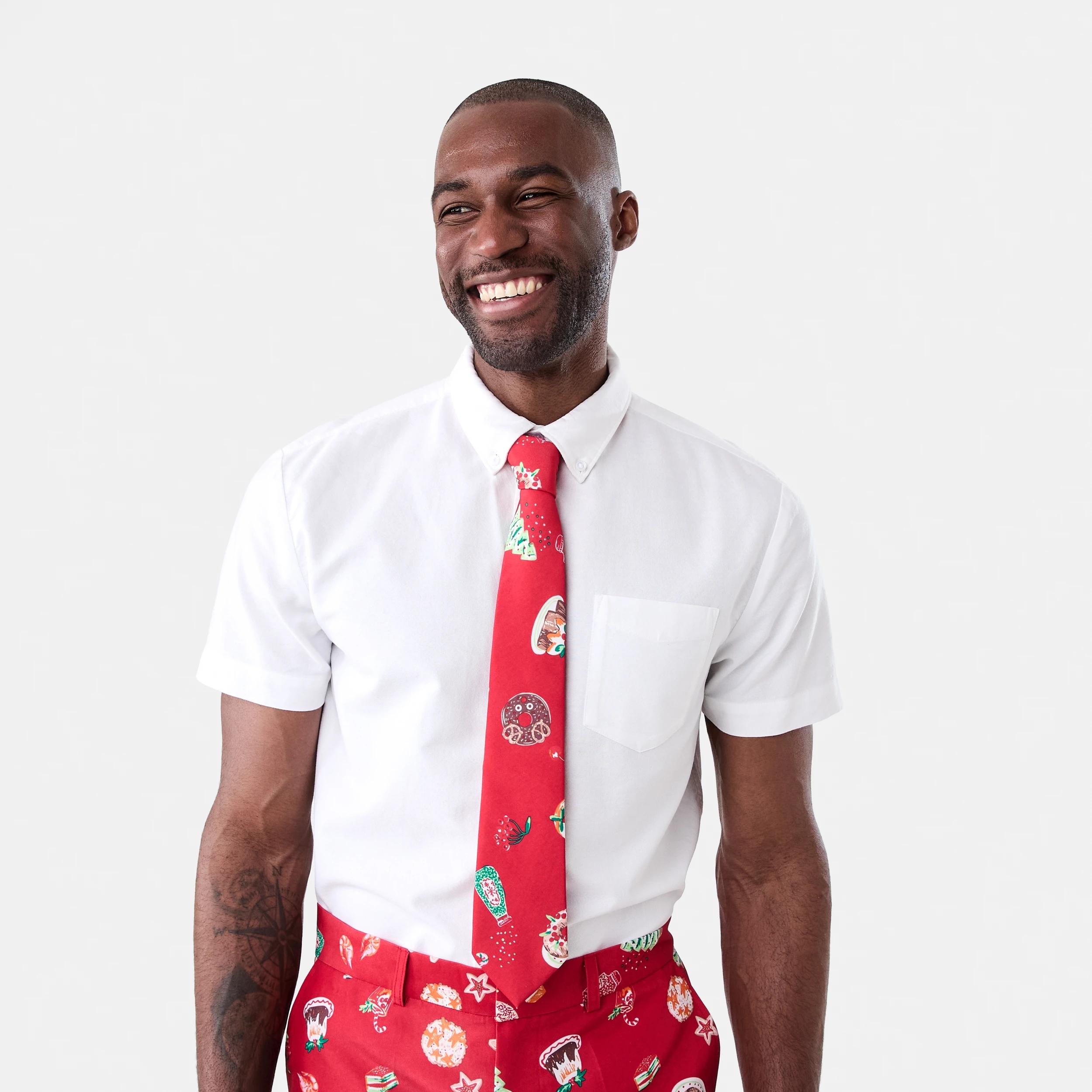 1 Christmas Tie Red Xmas, 1 of 5