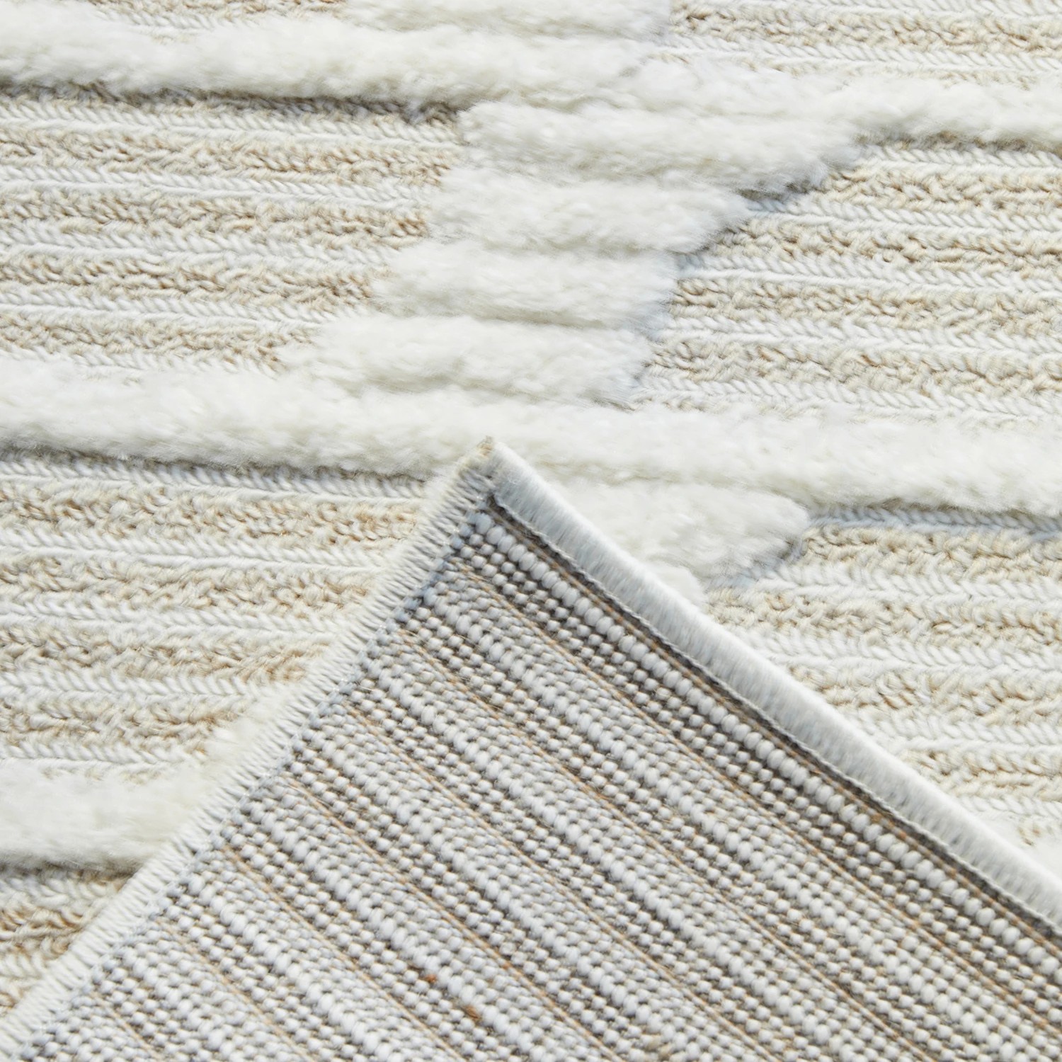 4 Common Ground Rugs Safflower Lou 150x80cm - Small Power Loomed Pet Friendly Floor Rug - Beige, 4 of 6