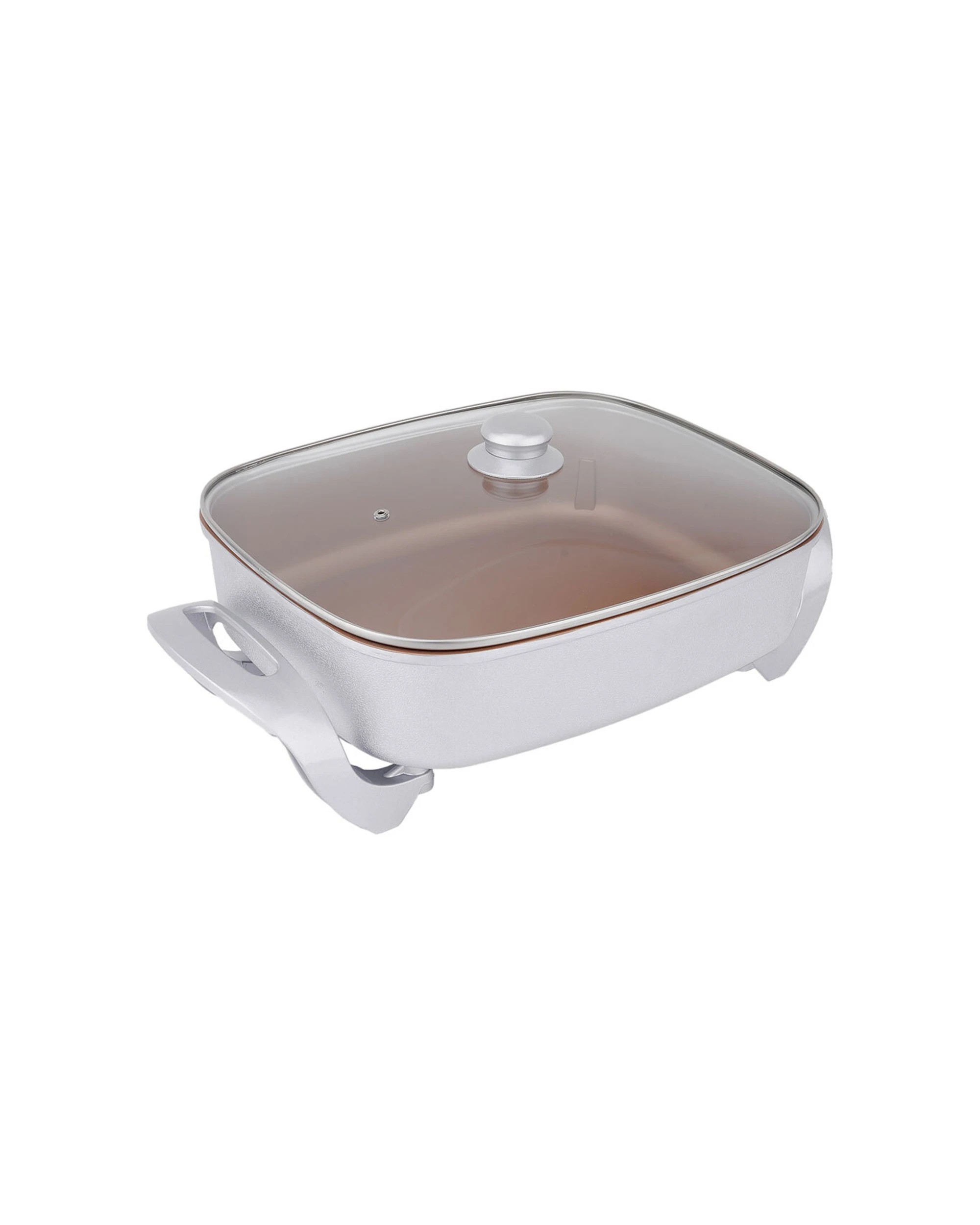 3 Healthy Choice Electric Fry Pan 7.9l 38cm Non-stick 1500w Frying Cookware Copper - White, 3 of 7