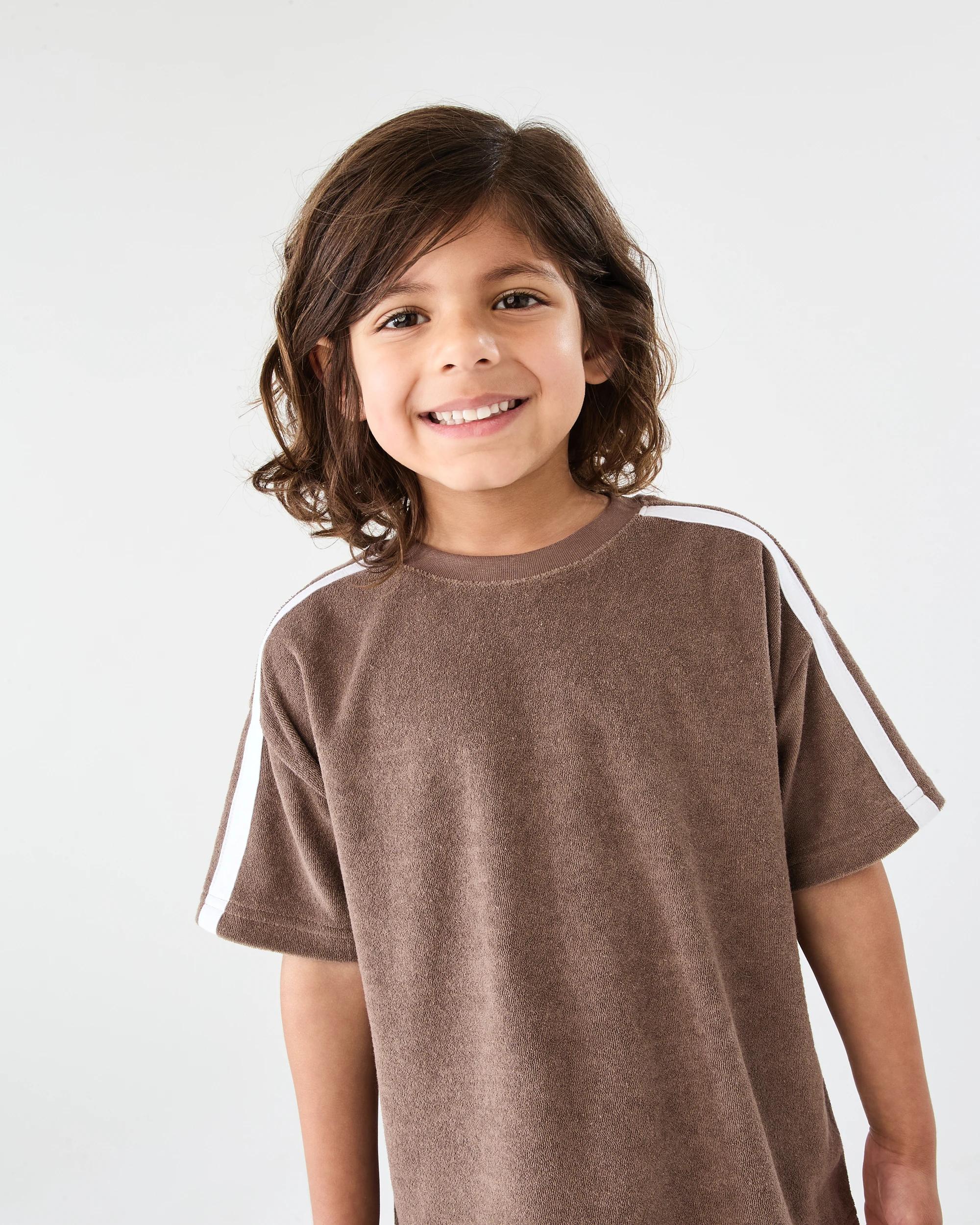 3 Terry Towelling T-shirt Mlky Brwn, 3 of 6