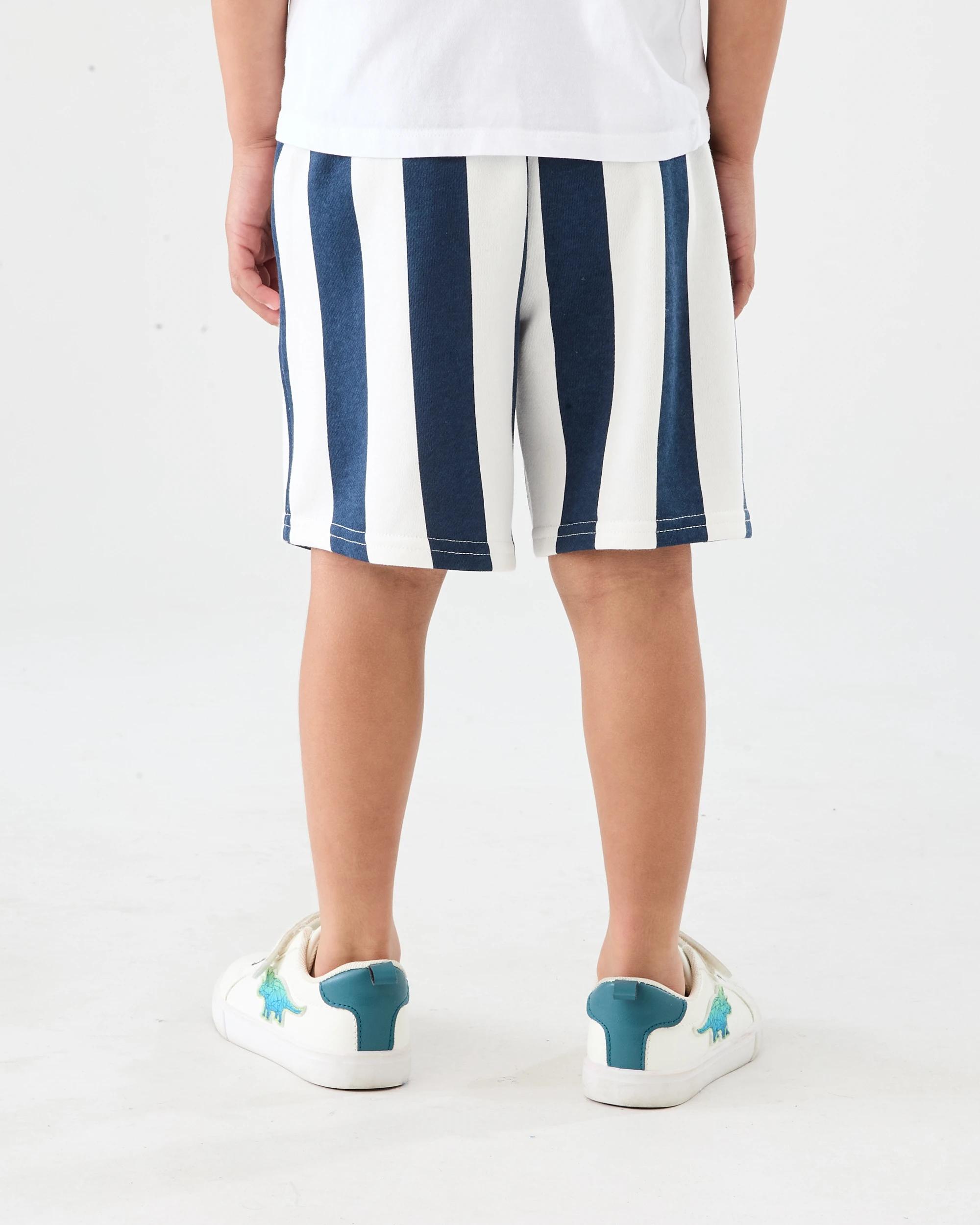2 Bold Stripe Shorts Nvy Stripe, 2 of 6