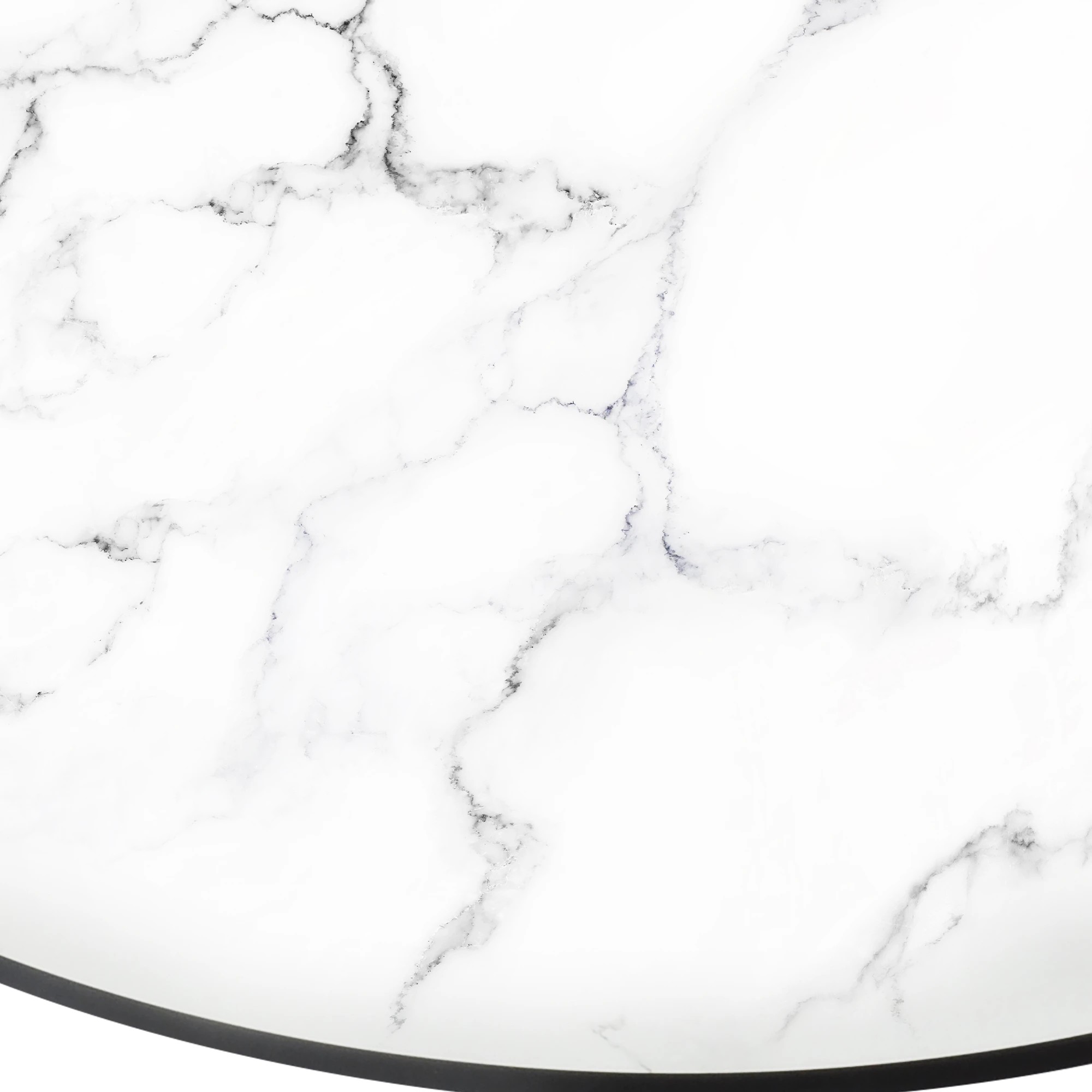 3 Levede Round Marble Dining Table - White, 3 of 6