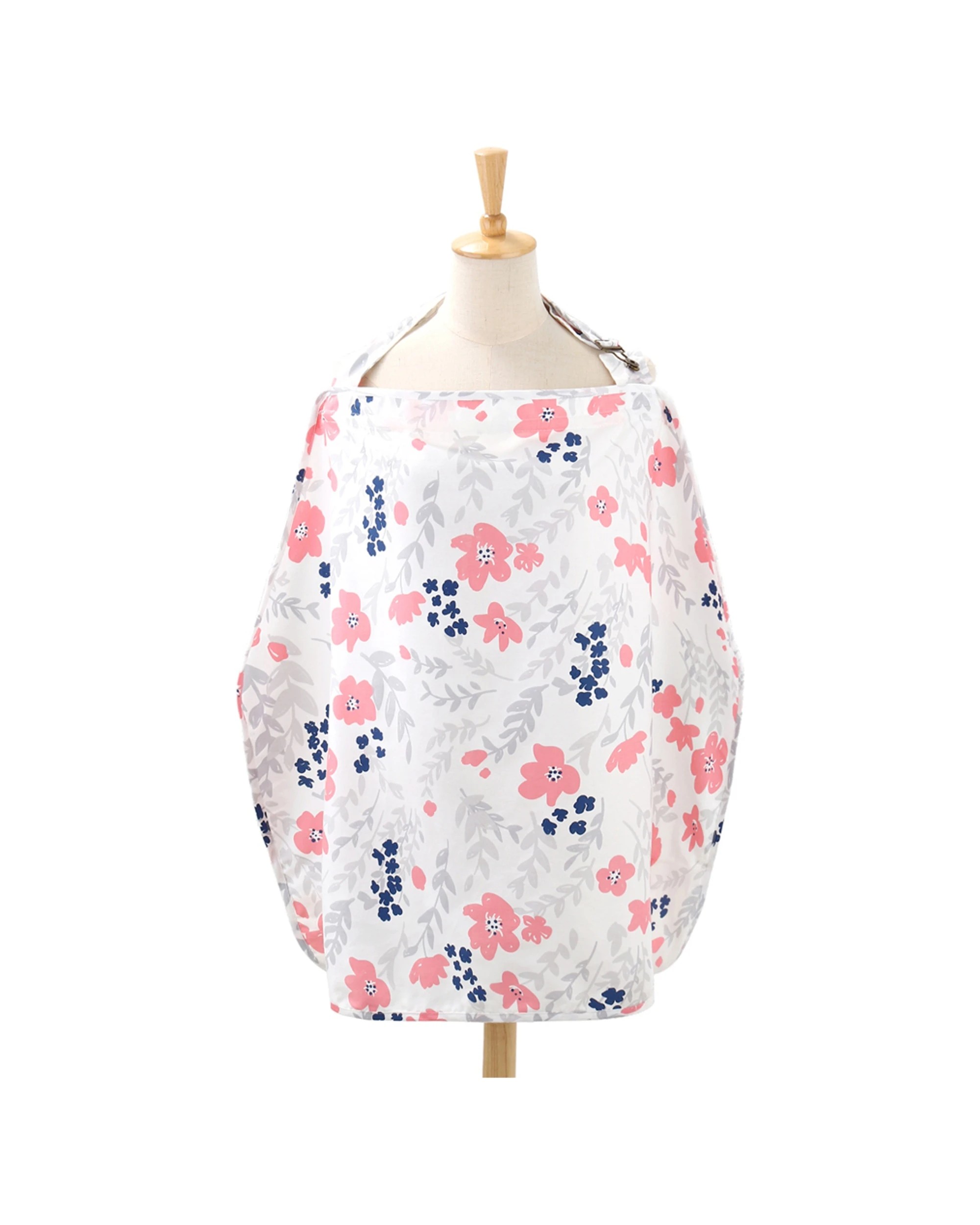 1 The Peanutshell 92cm Cotton Nursing Feeding Cover Floral for Comfortable Discreet Use - Pattern, 1 of 2