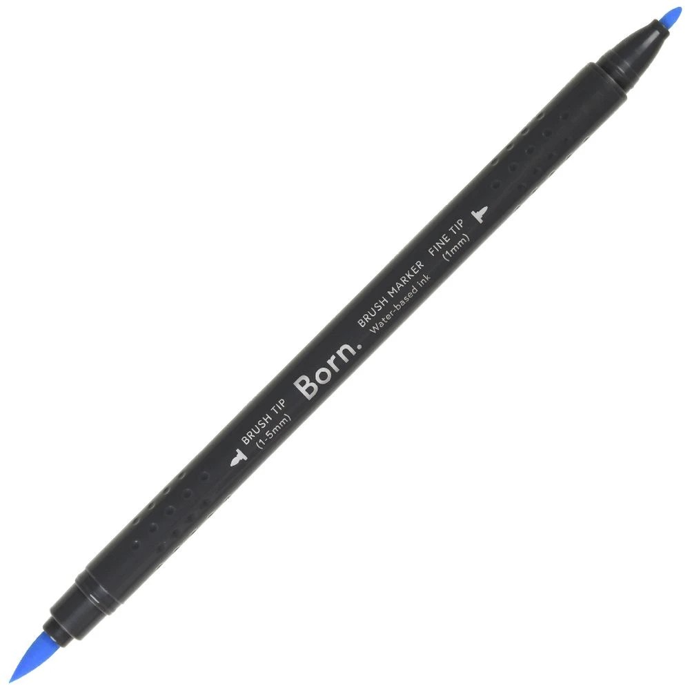 4 Born Professional Brush Dual-Tip Marker Mid Aqua 452, 4 of 4