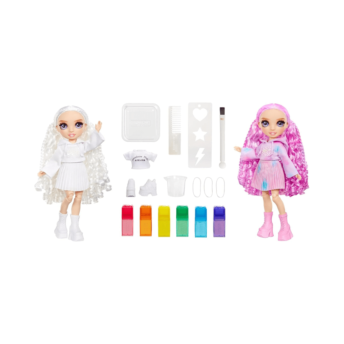 2 MGA Entertainment UK Ltd Rainbow High Watercolor and Create Purple Eyes, 2 of 7