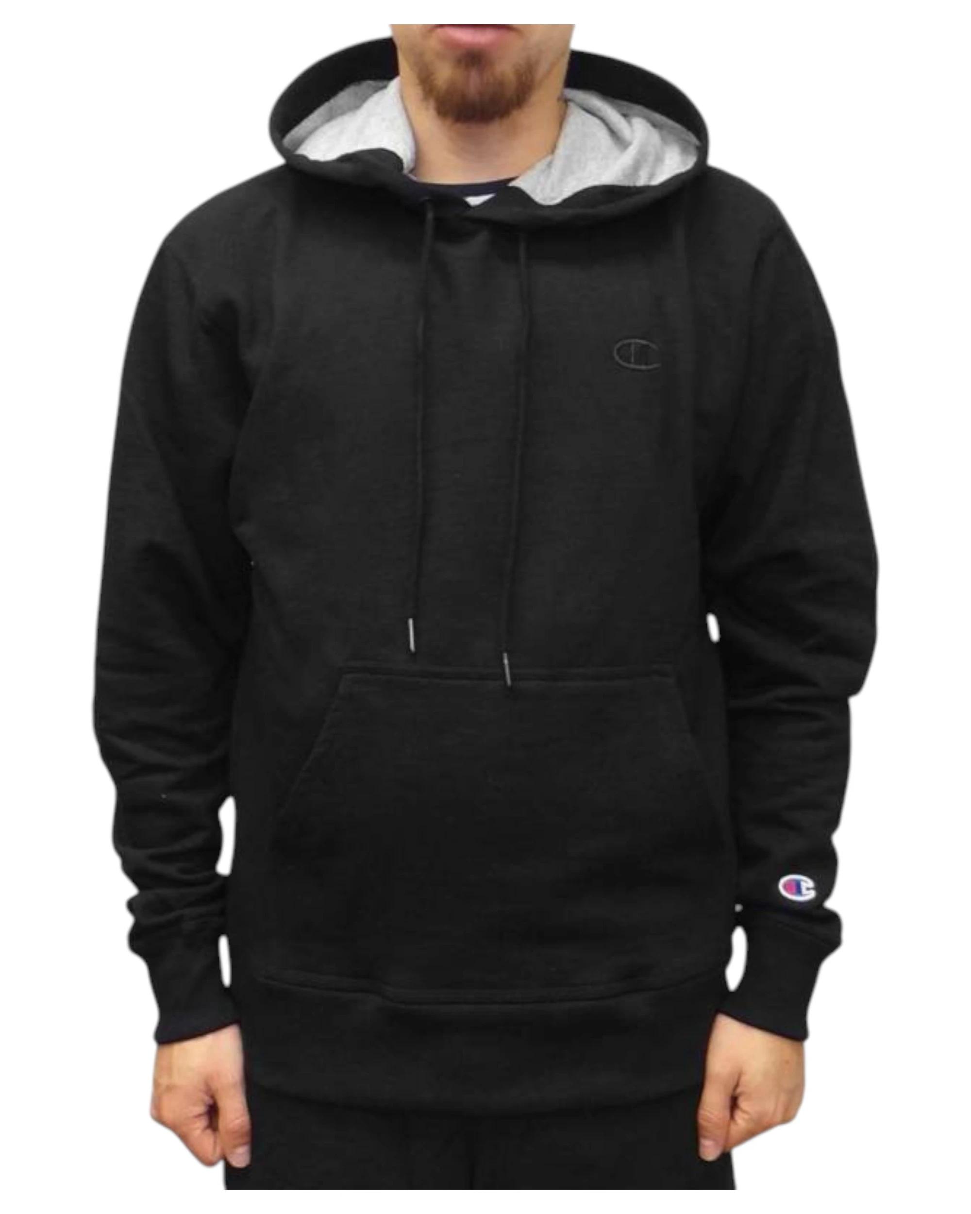 1 Champion Mens Powerblend Fleece Hoodie BLACK, 1 of 1