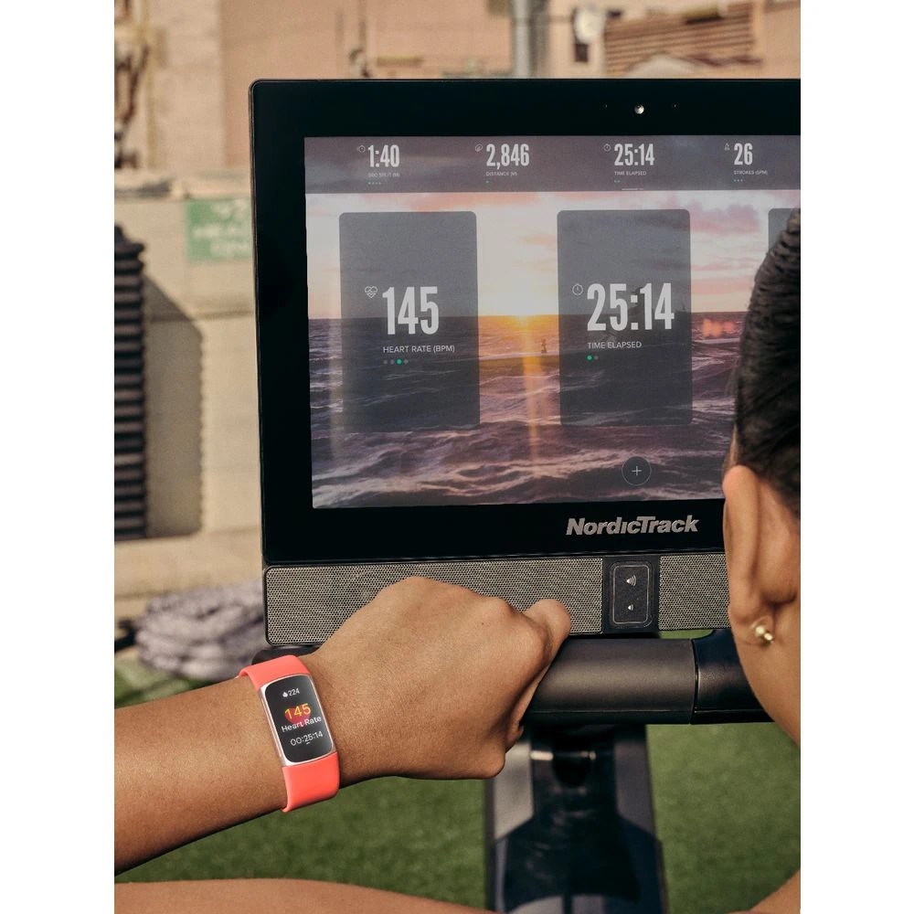 6 Fitbit Charge 6 Advanced Fitness Tracker Coral/Champagne Gold, 6 of 10